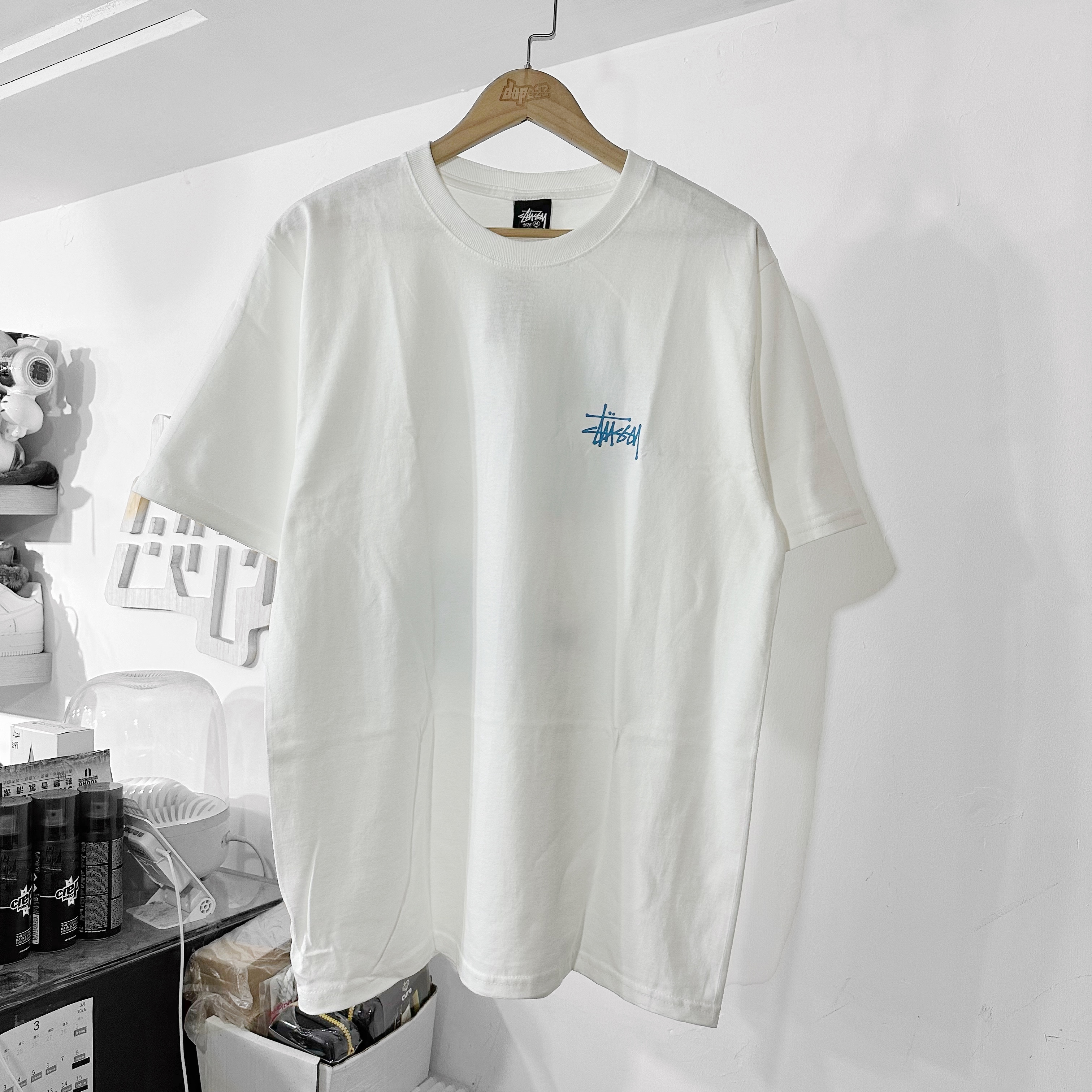 STUSSY X-RAY FISHIN TEE WHITE