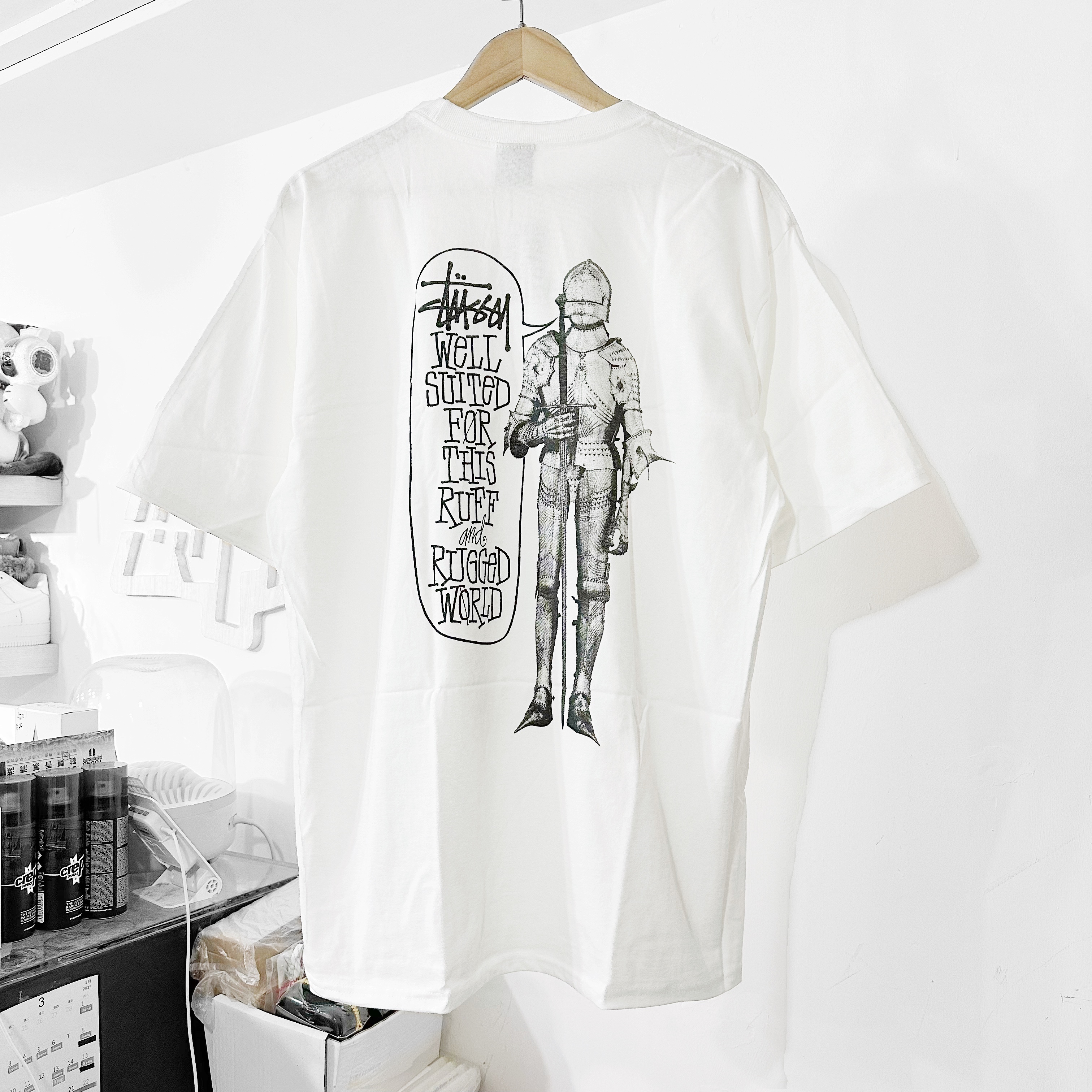 STUSSY WELL SUITED TEE  WHITE