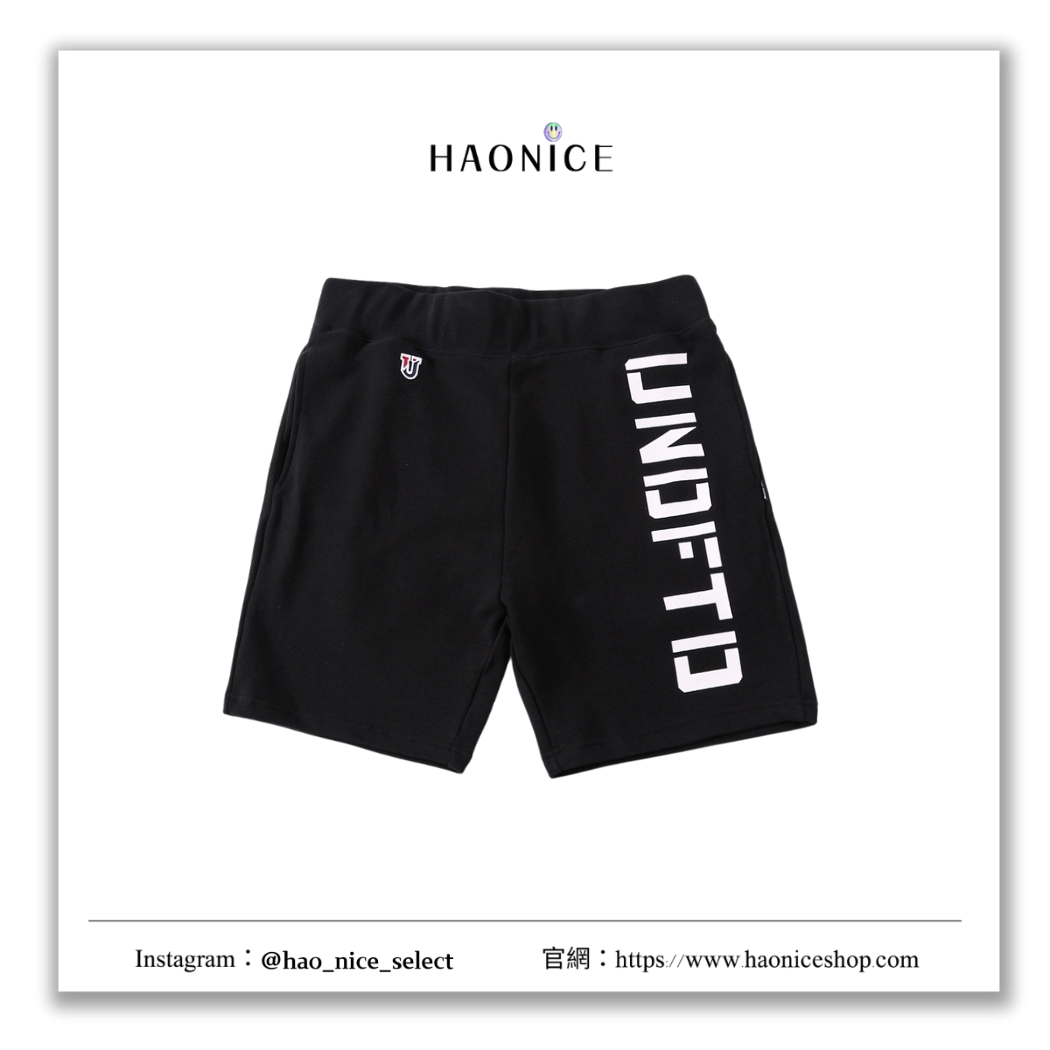 【HAO NICE】100%正品 UNDEFEATED 美國潮牌🇺🇸 純色字母素面休閒短褲 短褲