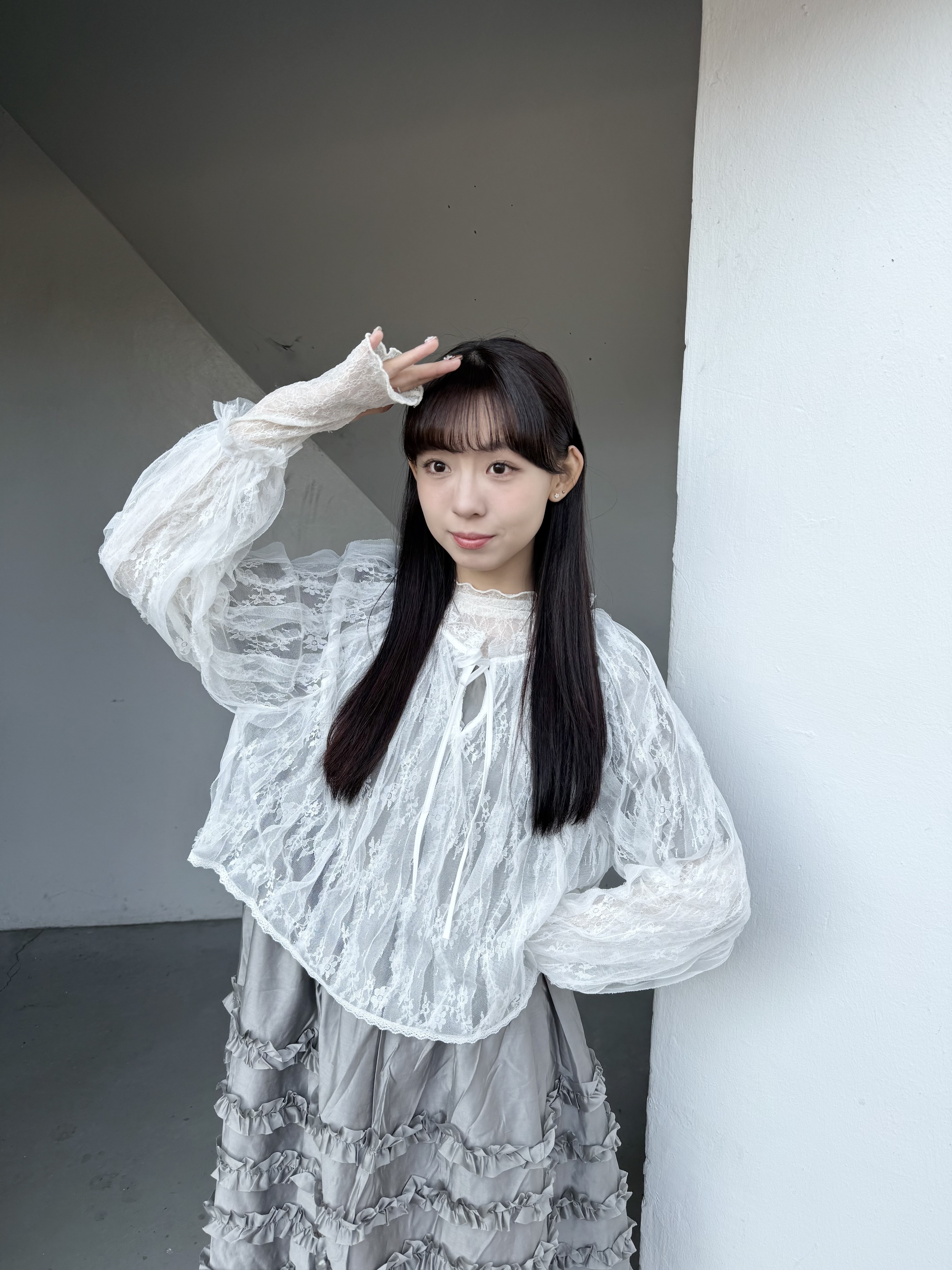 透明感蕾絲仙氣TOP