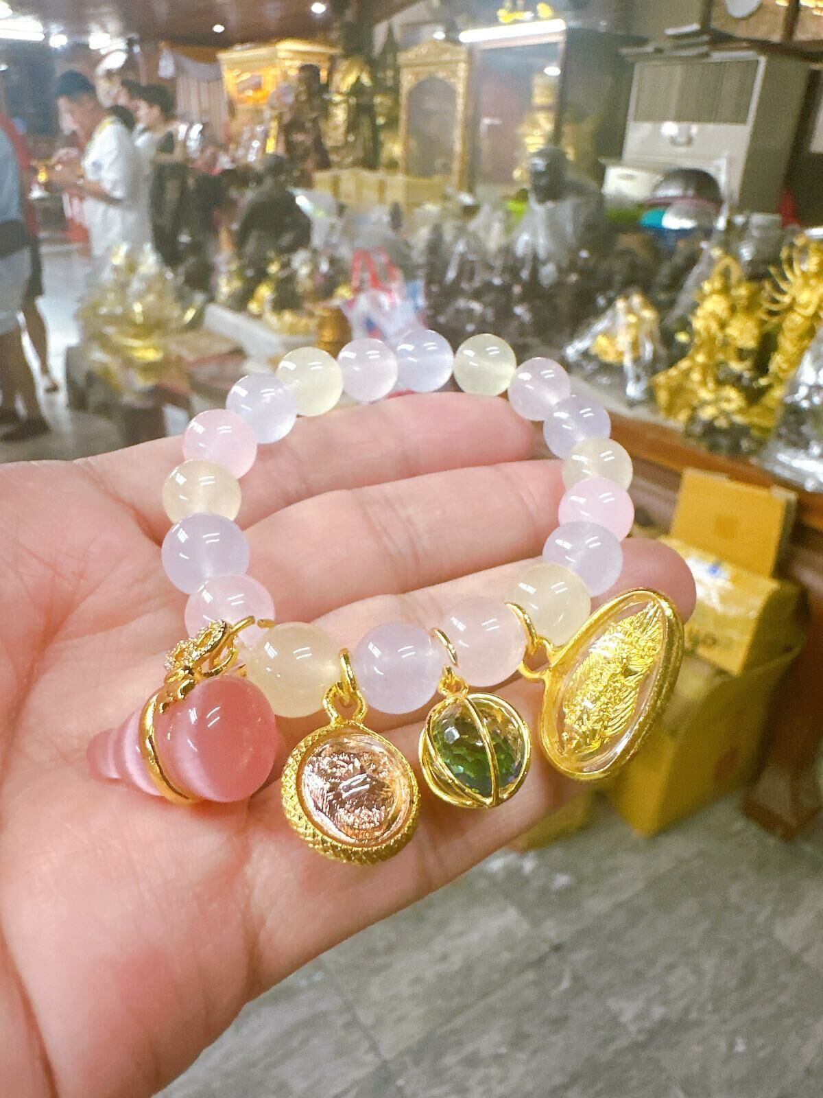 龍婆本廟供請 全效人緣彩晶石手鏈