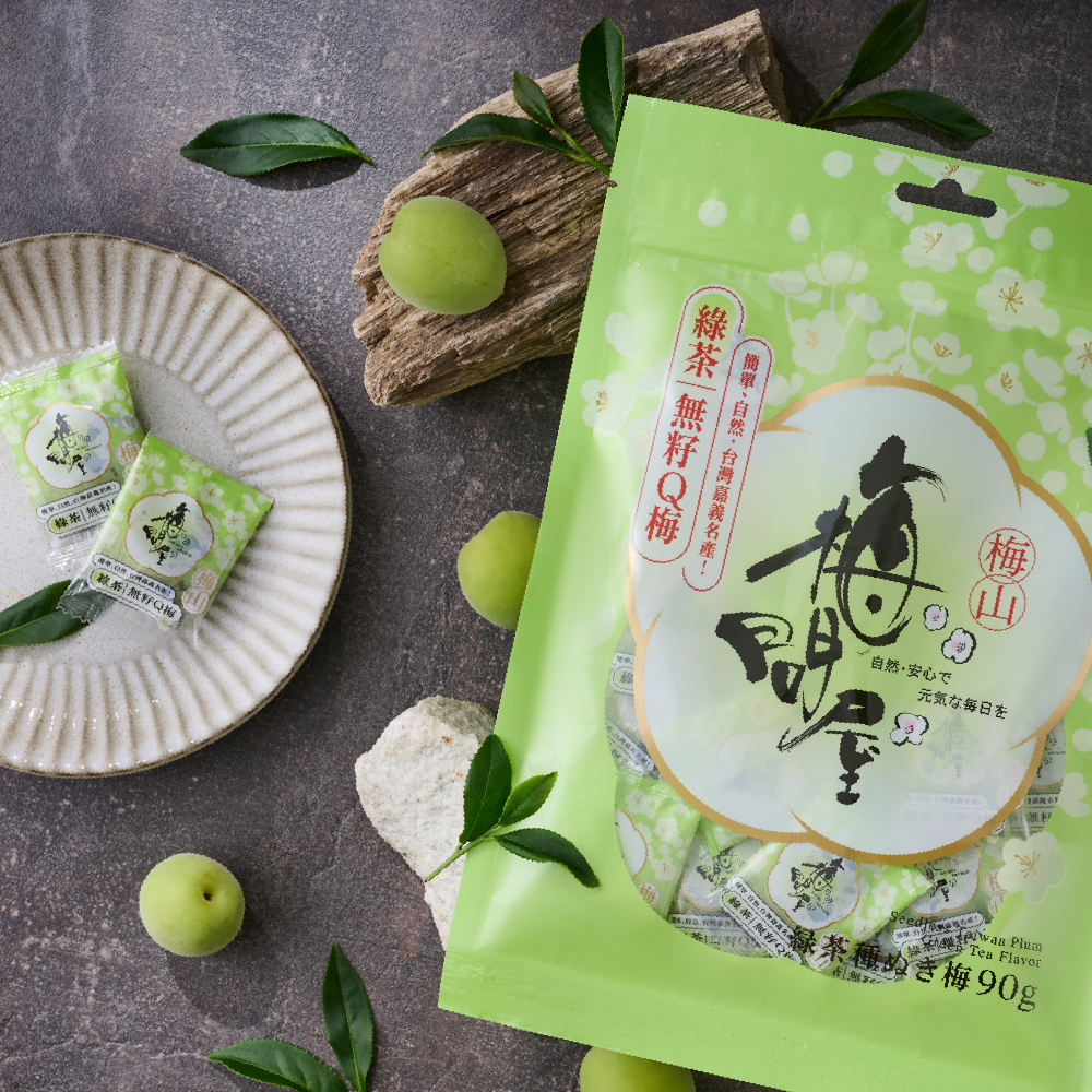 綠茶無籽Q梅-袋裝90g