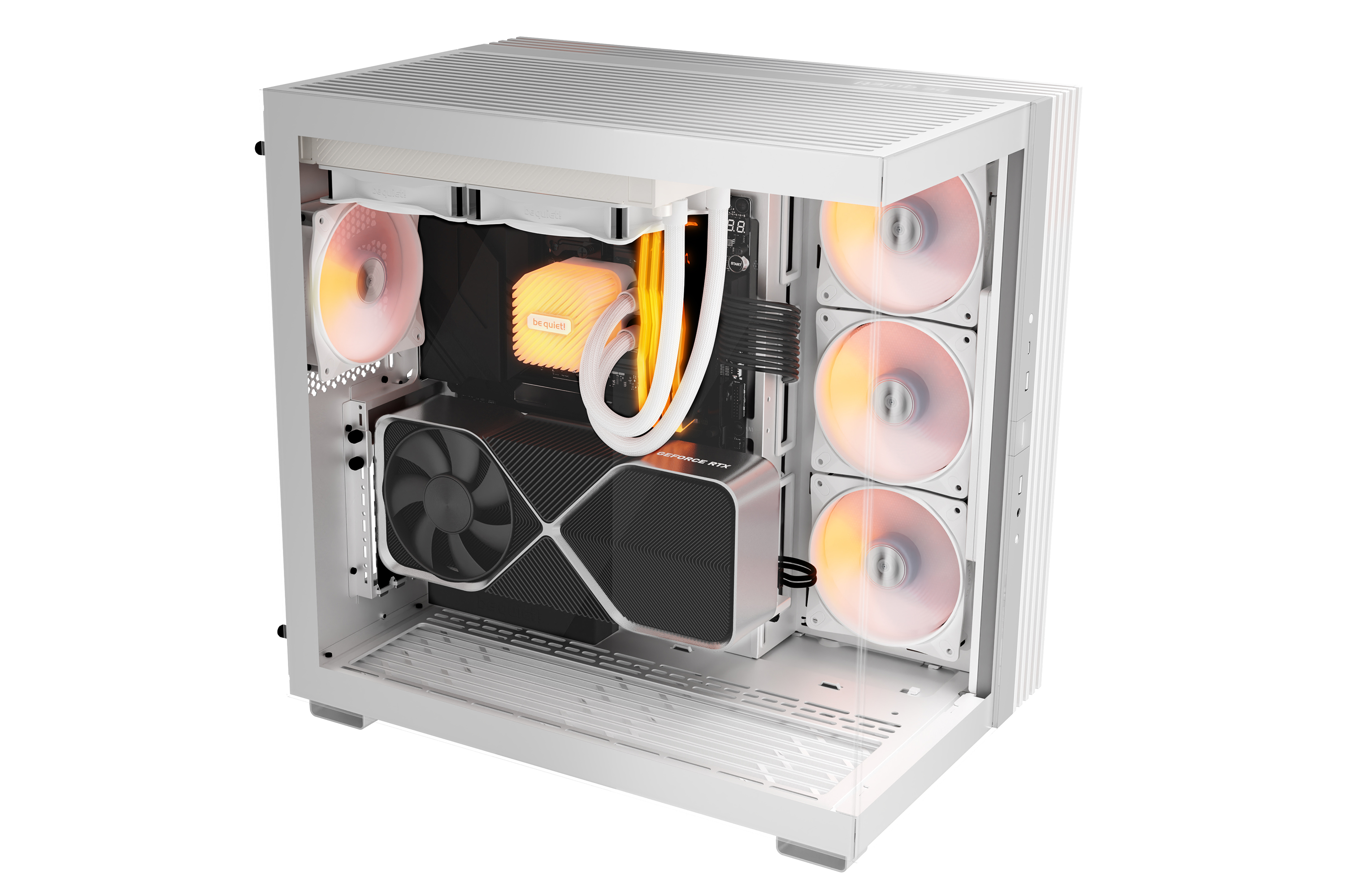 Be quiet! LIGHT BASE 600 LX Black/White 全景機殼