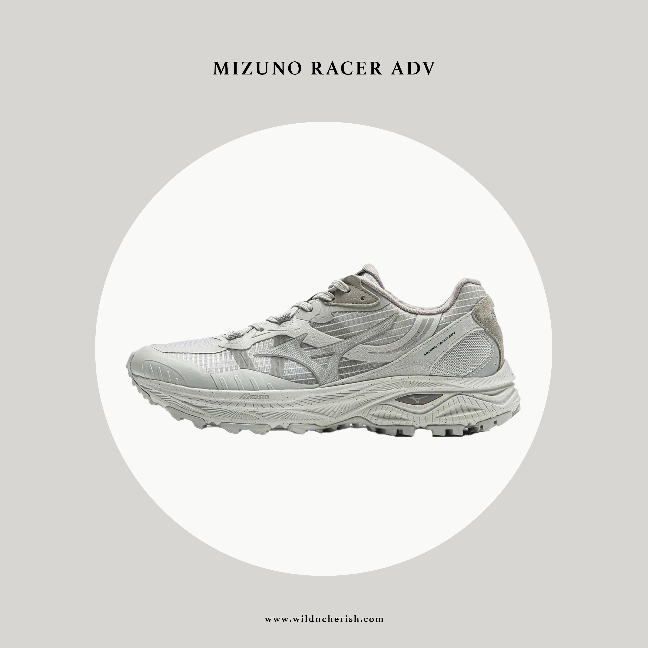 預訂 | Mizuno Racer ADV 淺灰色