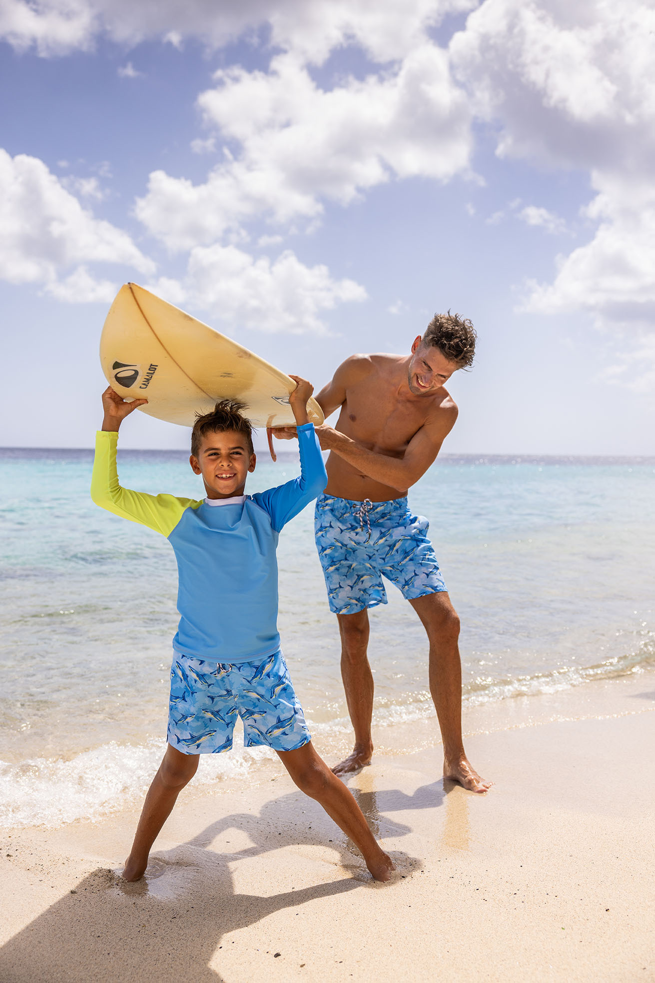 〖 Snapper Rock 〗檸檬蘇打藍長袖防曬泳衣