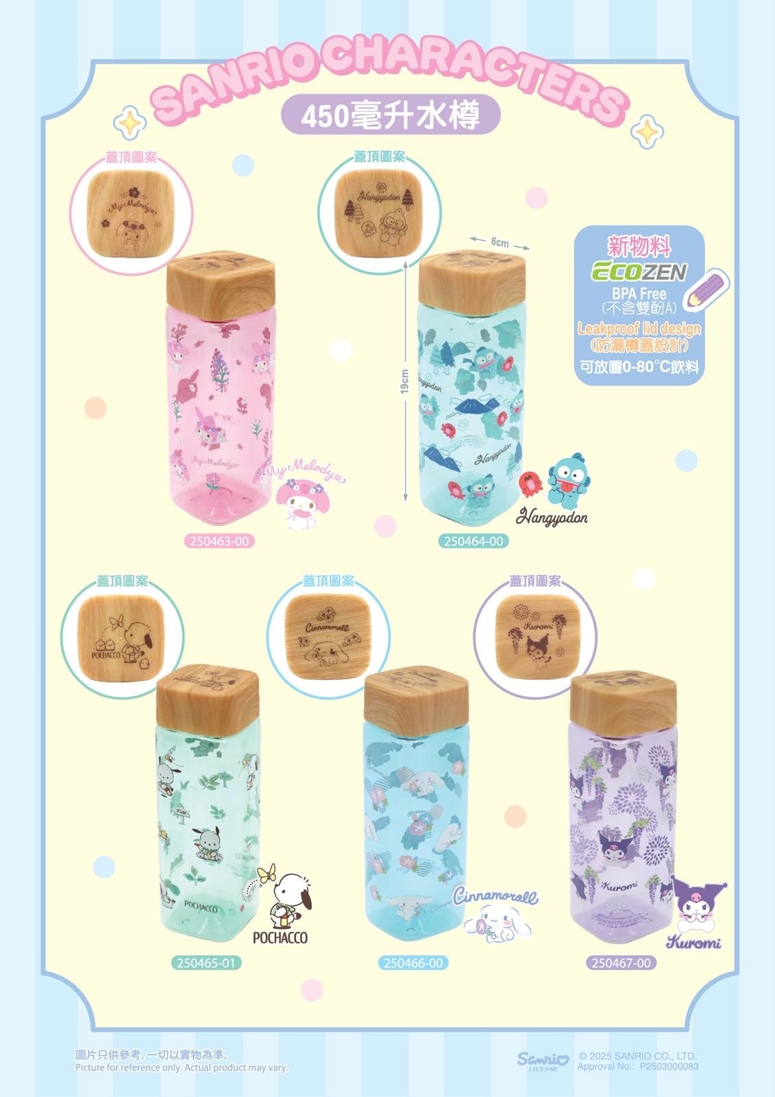 Sanrio 仿木蓋膠水樽 450ml