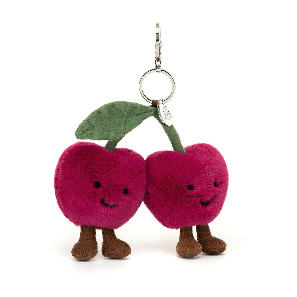 Jellycat Amuseable Cherries Bag Charm 趣味櫻桃吊飾/鑰匙圈