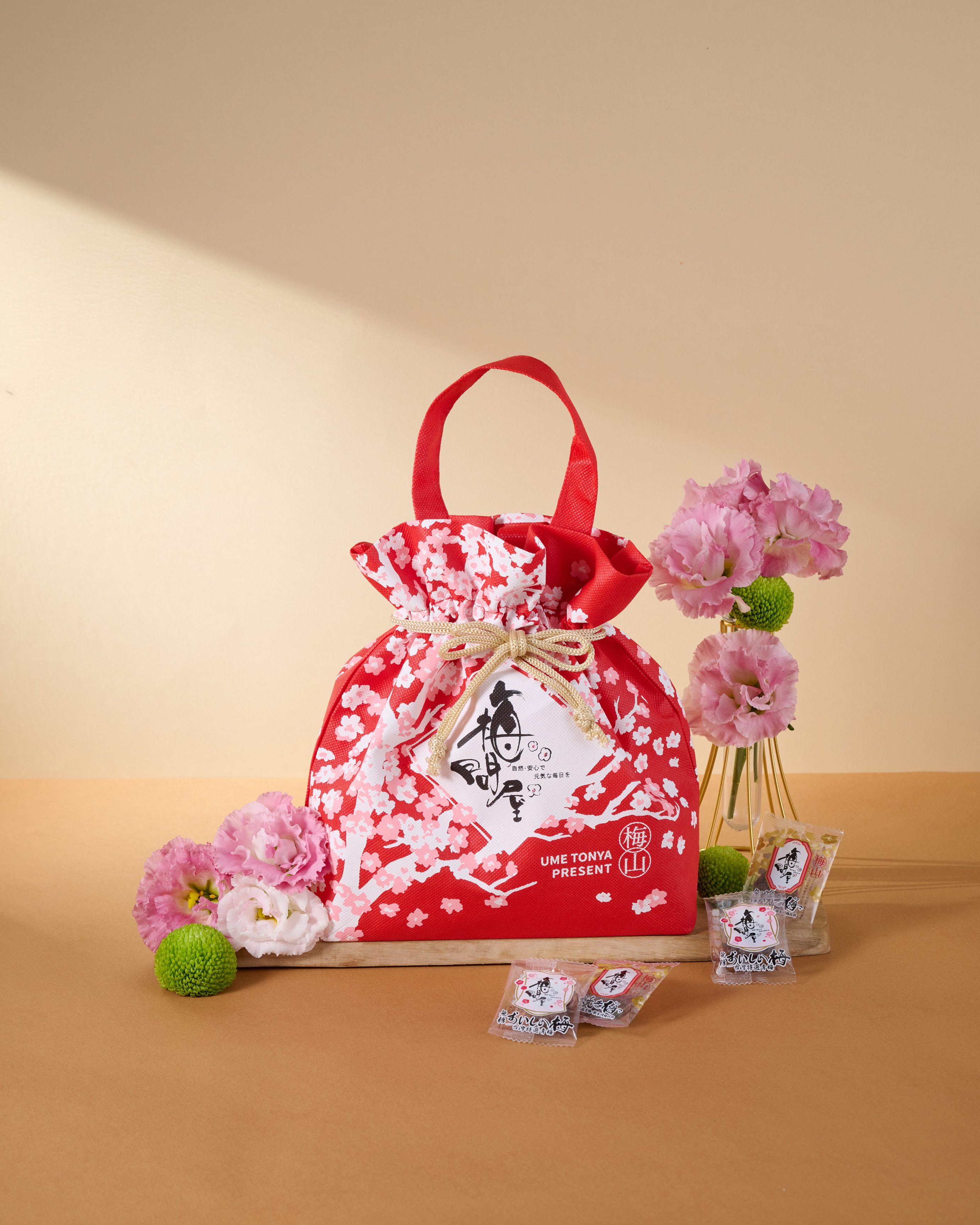 無糖-綜合花漾袋(紅)