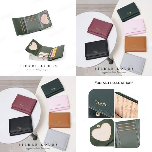 PIERRE LOUES 超薄三折卡包 R665（1-2星期寄出）
