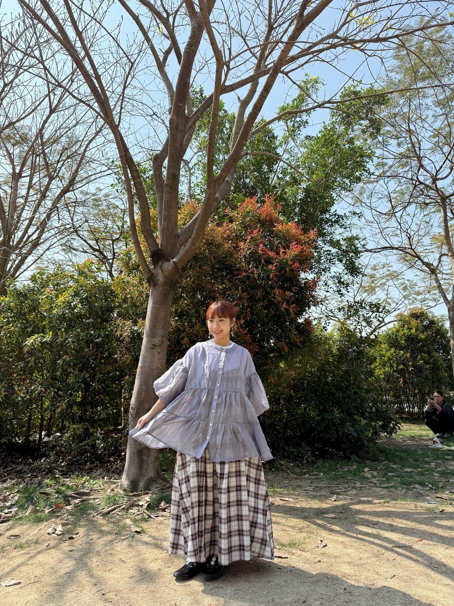 [4色入] Vol.121泡泡袖蛋糕top(purple)