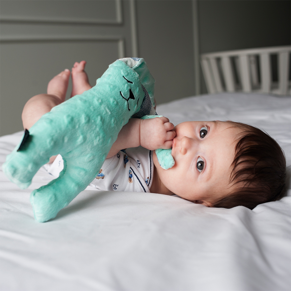 Gift DollBao 豆豆安撫兔3號彌月禮盒 (豆豆安撫兔23cm+豆豆圍兜領巾)｜多款可選