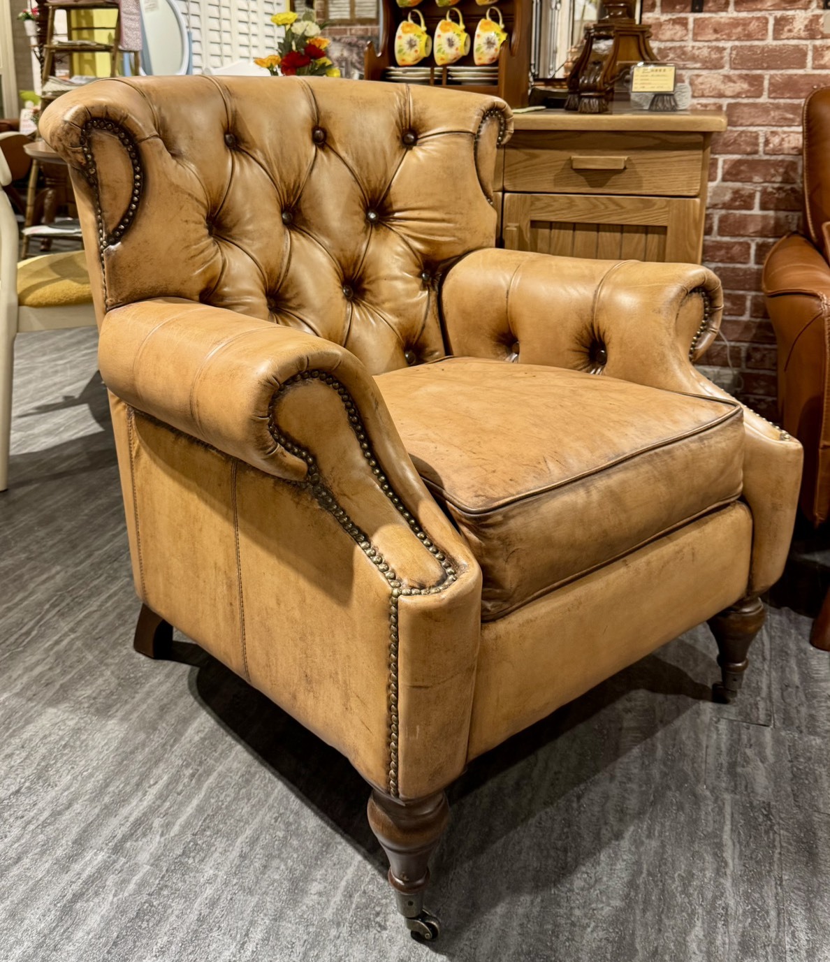 【RAT系列】單人皮椅(仿古)