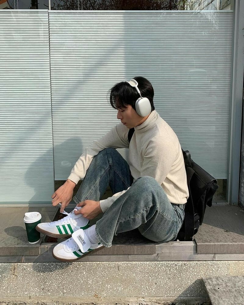 【OWN】Adidas Handball Spezial 德訓鞋 白綠 麂皮 休閒 不分男女 IH0368