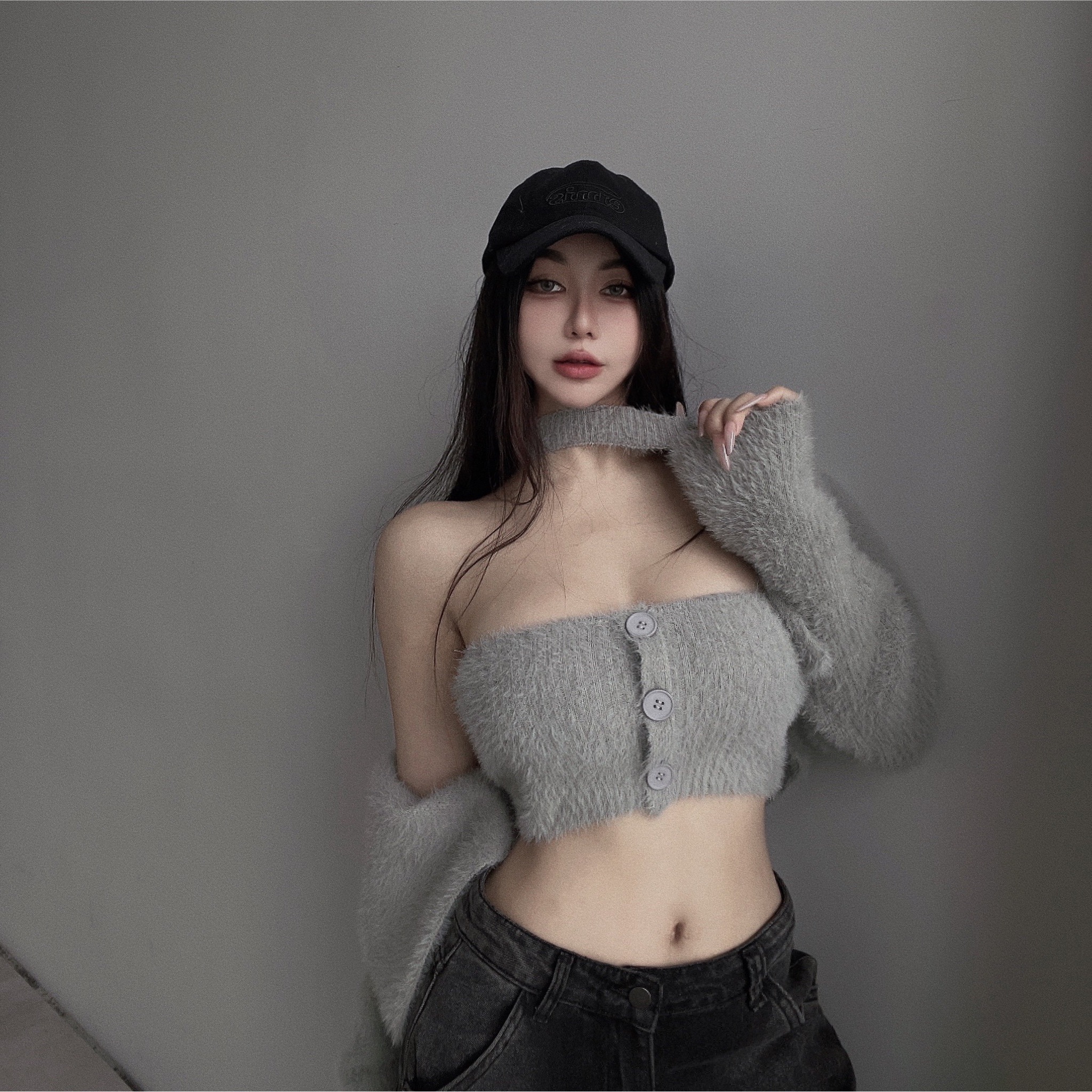 Mar【 3.25PM18:00】𝙘𝙝𝙪-𝙢𝙖𝙙𝙚 訂製款,氧氣日記,水貂毛繞脖Bratop