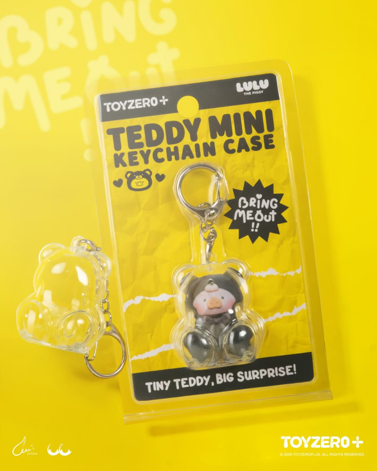 罐頭豬LuLu - 泰迪萌粒保護殼吊飾