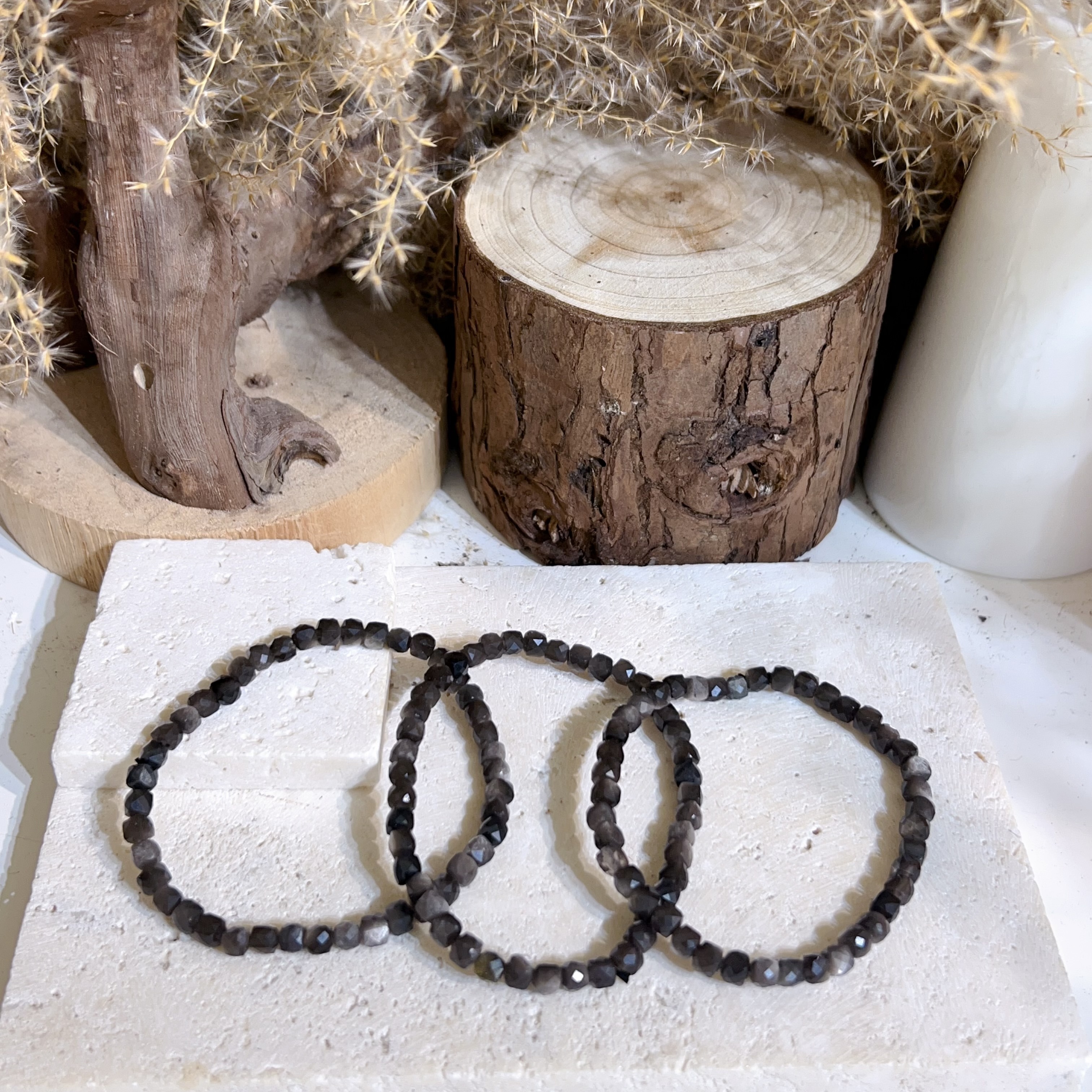 銀曜鑽切手串 4mm