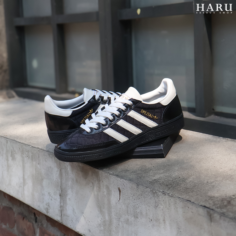 adidas originals HANDBALL SPEZIAL 黑色 菱格紋 小香風 黑白 德訓鞋 T頭鞋 男女同款 復古休閒鞋 JP5669