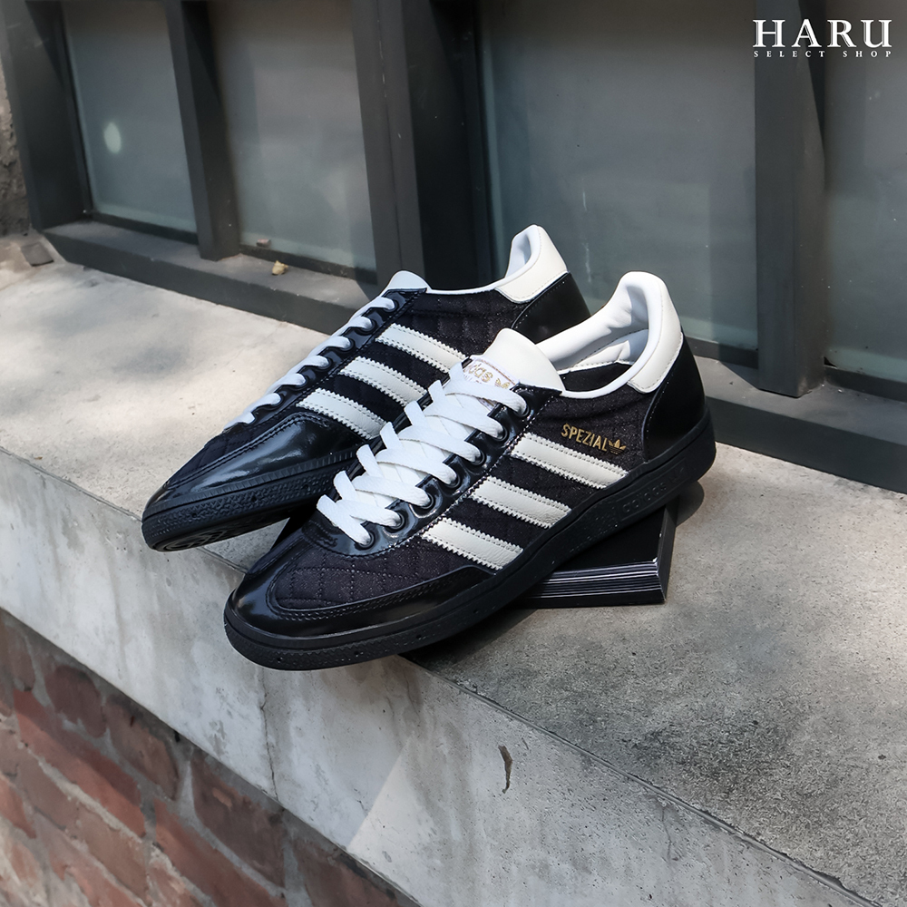 adidas originals HANDBALL SPEZIAL 黑色 菱格紋 小香風 黑白 德訓鞋 T頭鞋 男女同款 復古休閒鞋 JP5669