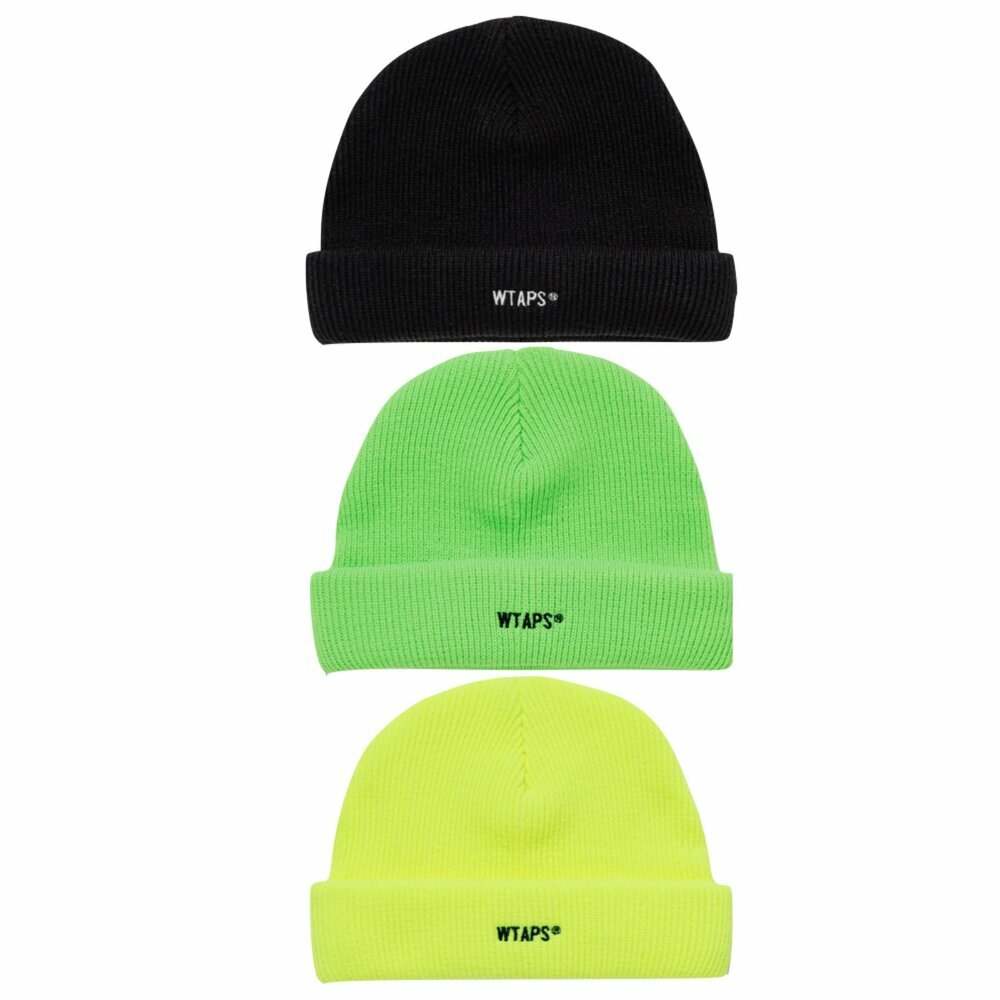 Wtaps Beanie 毛帽 黑/螢光綠/螢光黃 251MADT-HT01
