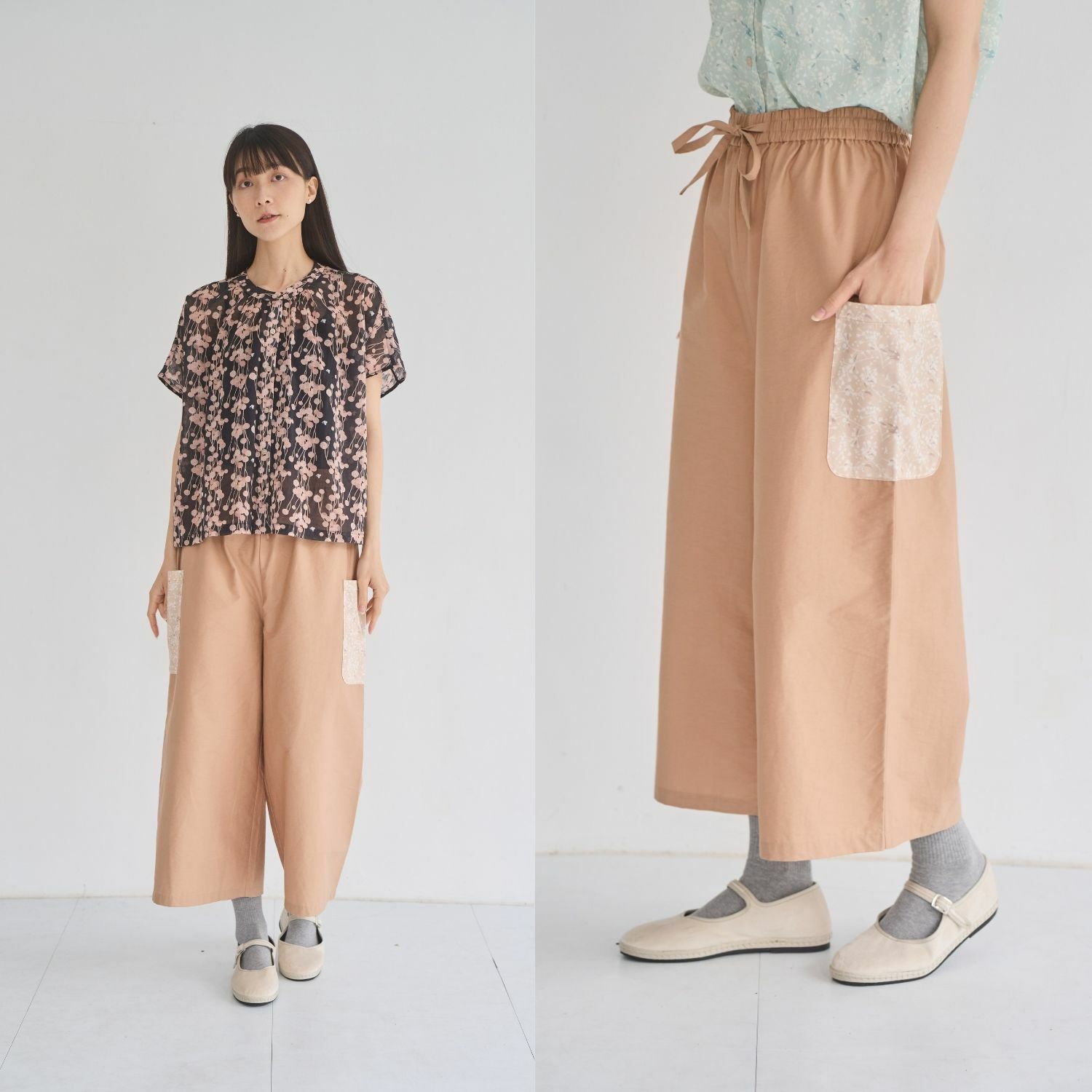 Baggy Pants/Wusheh Cherry/Gentle Milk Tea