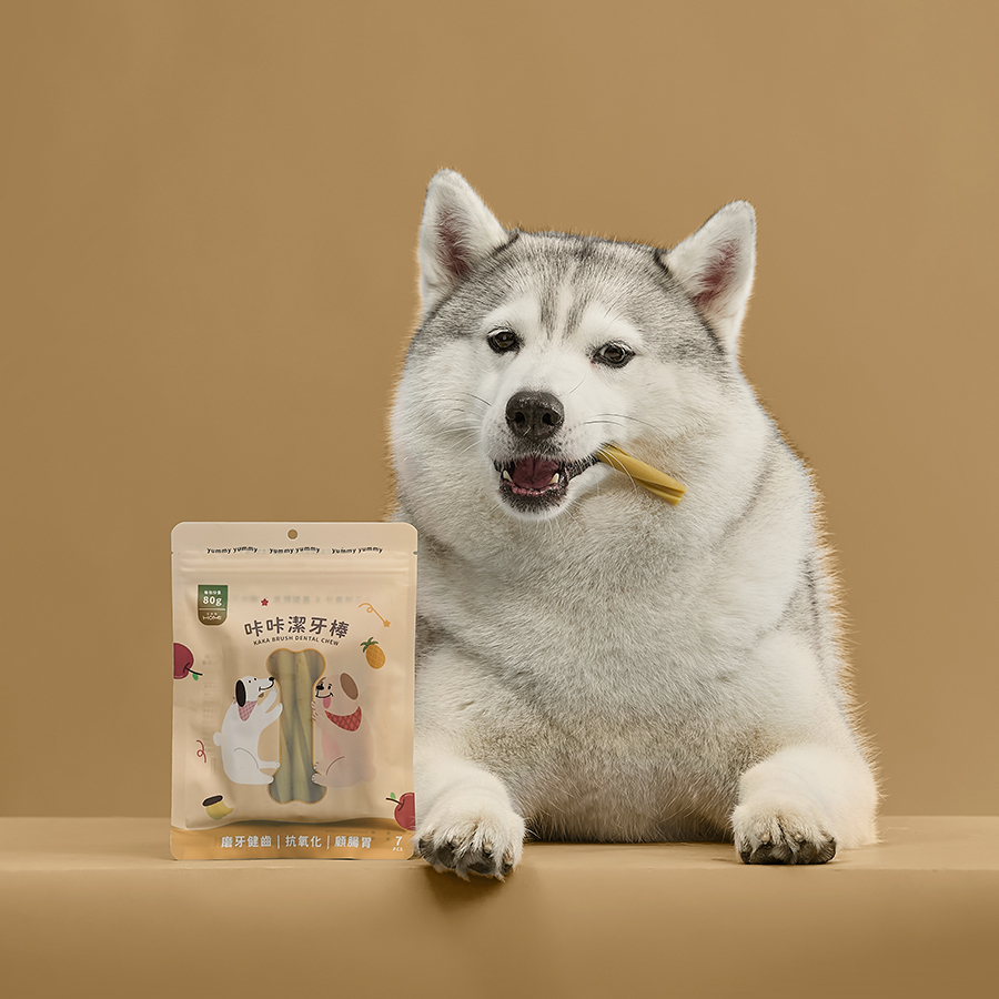 (⏰即期良品)HOMI毛與家 咔咔潔牙棒｜三味果汁（80g 約7根）