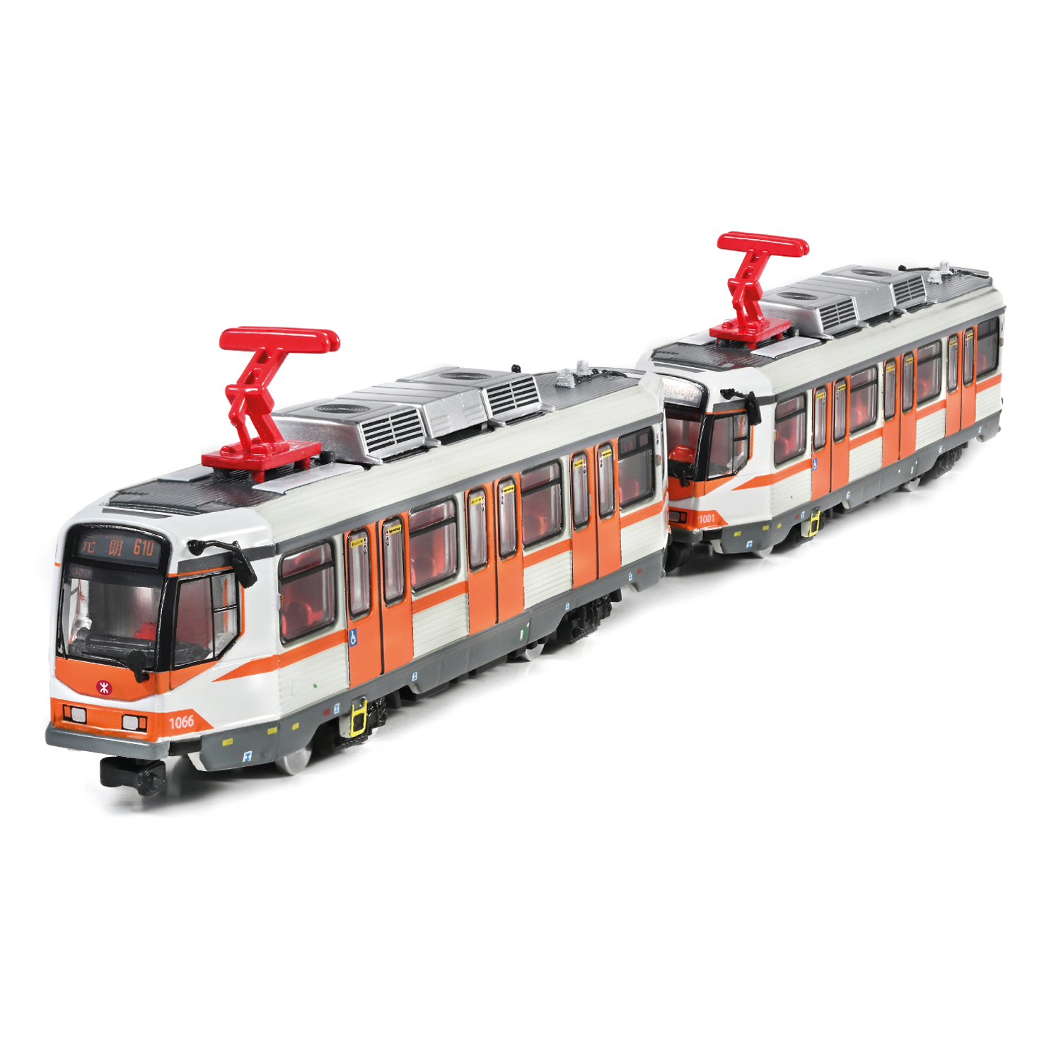 MTR Mini Diecast Train - Retro-themed LRV |Coupled Set