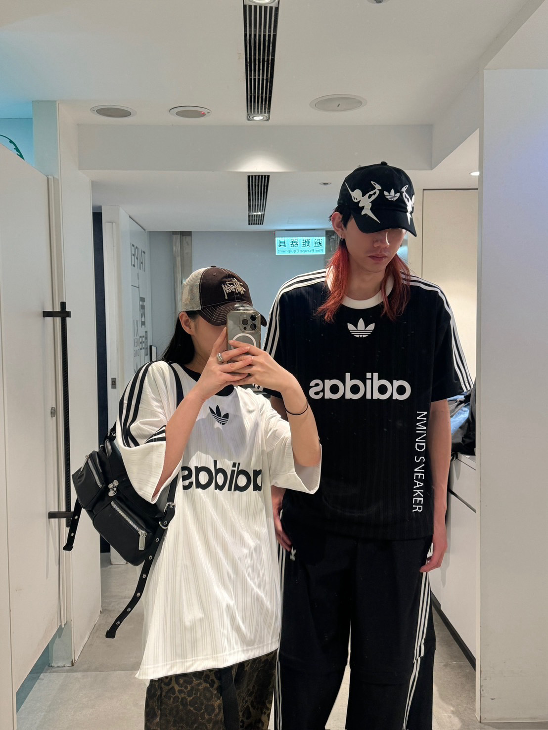 Adidas Originals 美式條紋上衣 (黑/白)