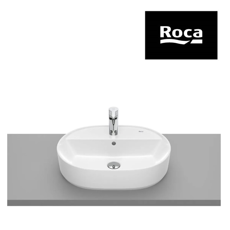 Roca "The Gap Round" 3270Y0000 Over countertop basin with overflow & 1 tap hole