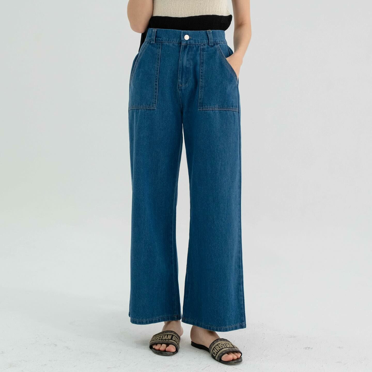 Kimmame - Sebastian 牛仔寬腳褲