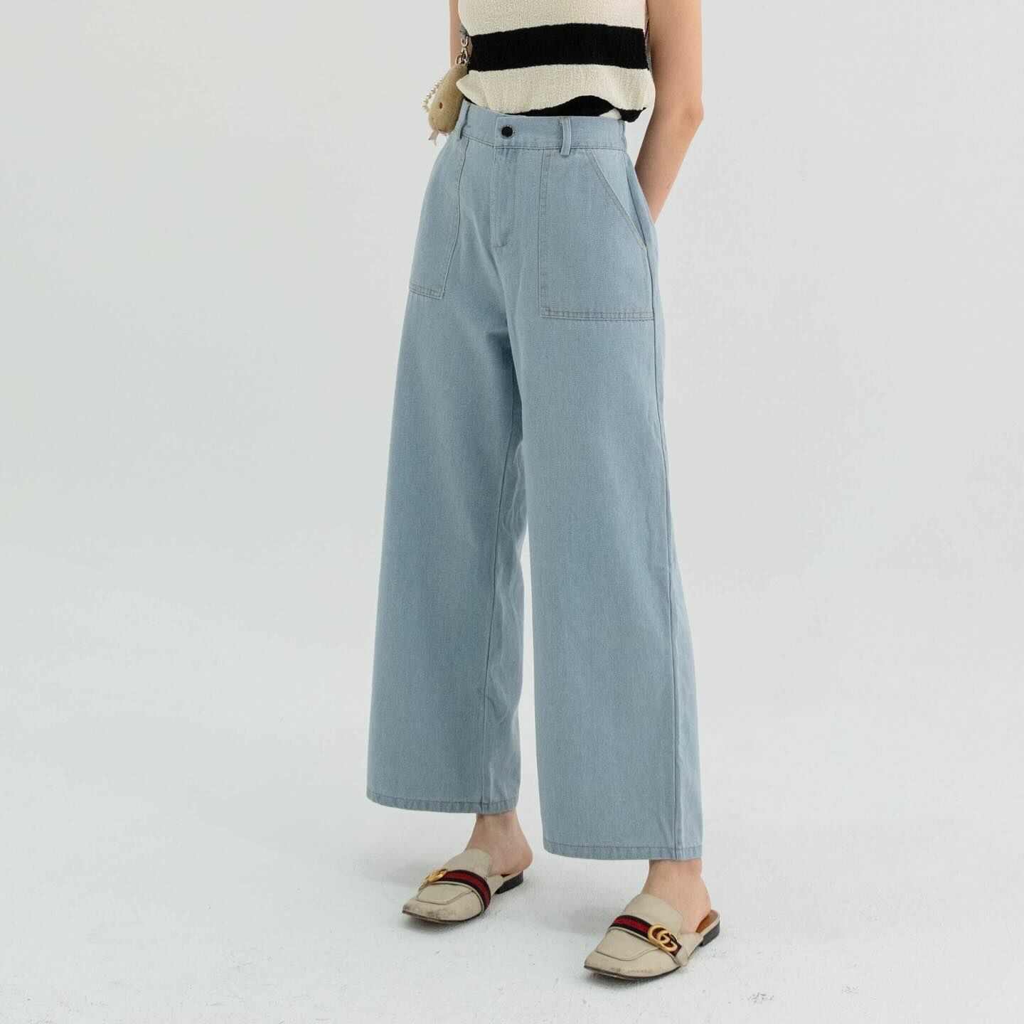 Kimmame - Sebastian 牛仔寬腳褲