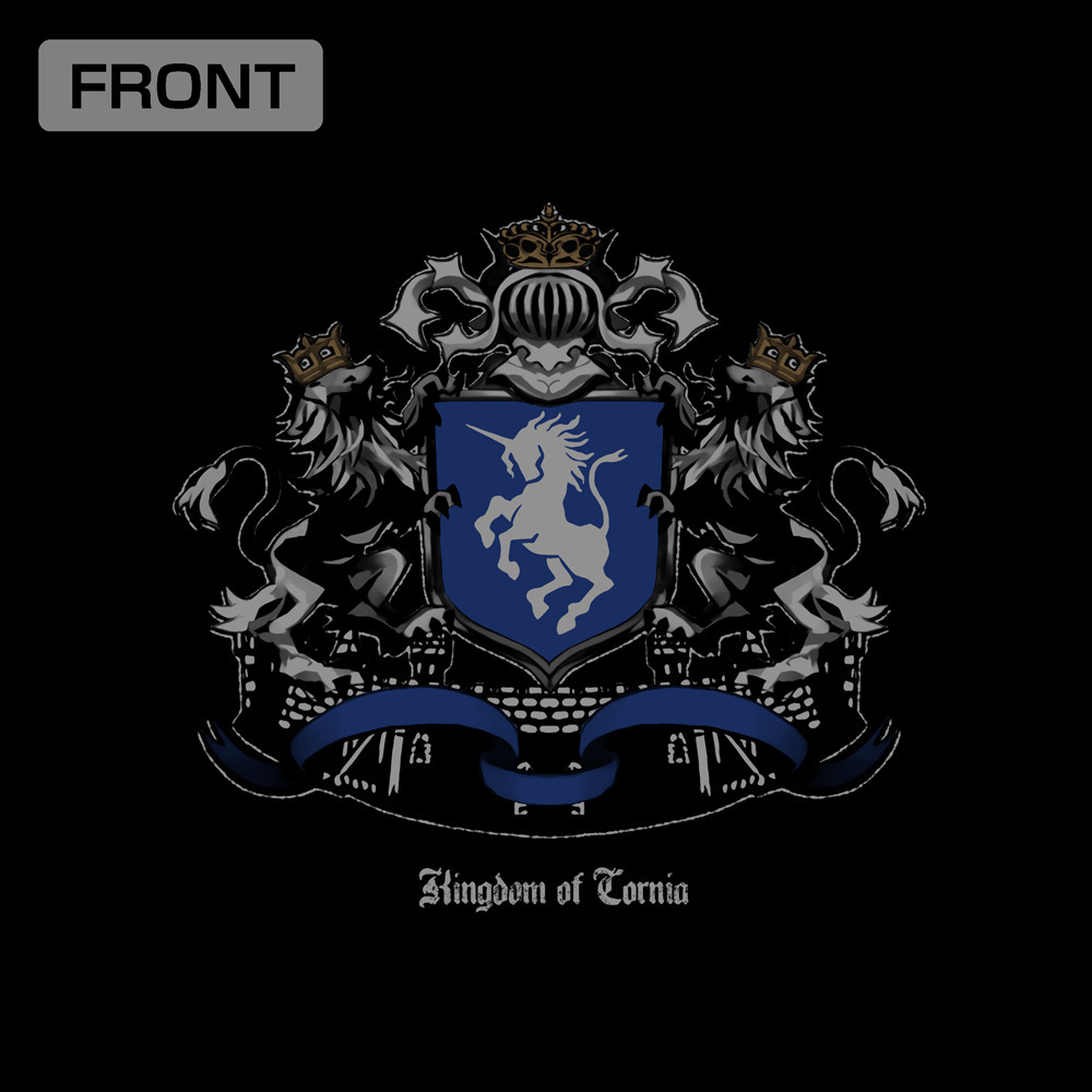 Cospa 0331 コルニア王国 Tシャツ [ユニコーンオーバーロード] BLACK