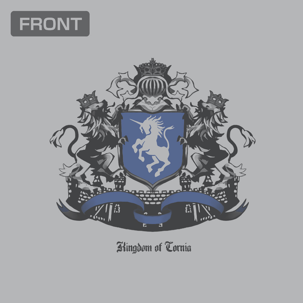Cospa 0331 コルニア王国 Tシャツ [ユニコーンオーバーロード] MIX GRAY