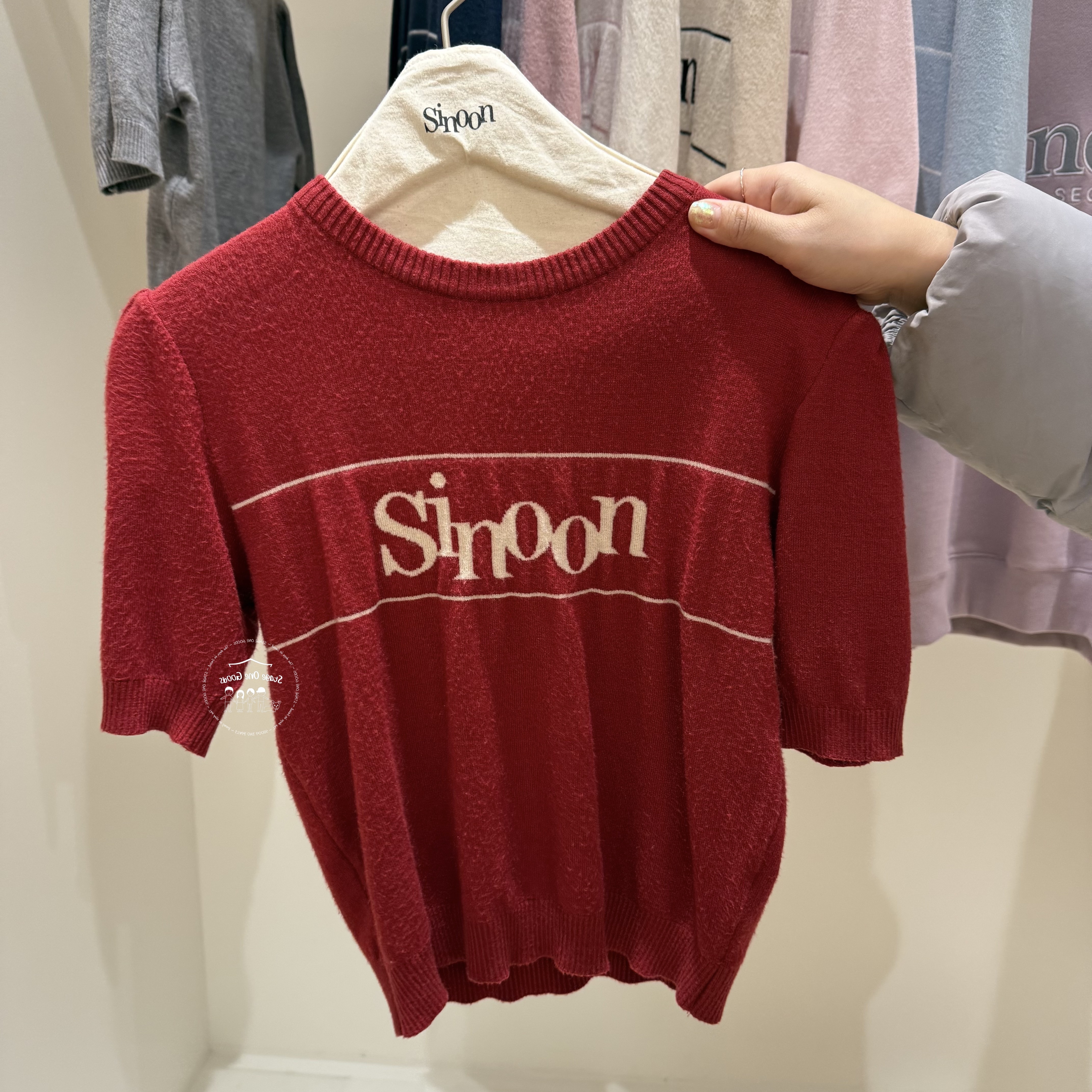 【Sinoon】 Sinoon Logo Half Knit 8色 Sinoon] SINOON LOGO HALF ニット☆新作・25SS☆韓国☆人気☆