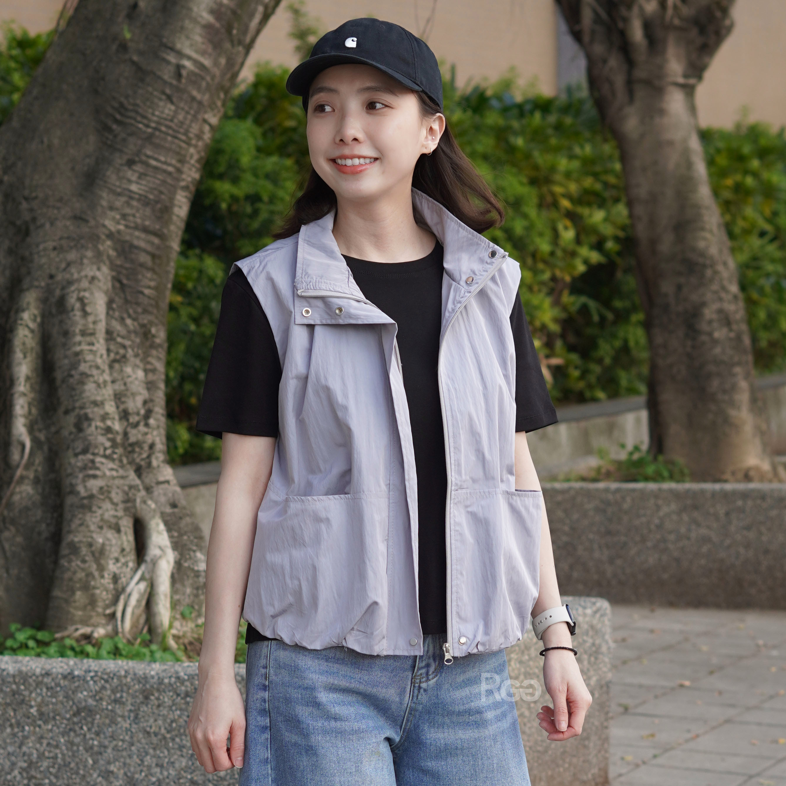 #508 率性休閒立領背心