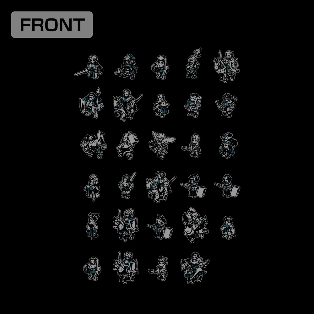 Cospa 0331 コルニア王国 2Dキャラクター Tシャツ [ユニコーンオーバーロード] BLACK