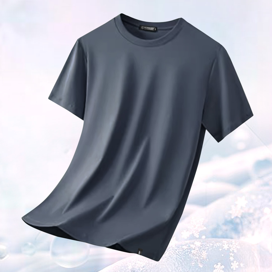 加大款-透沁涼感素Ｔ-玄青