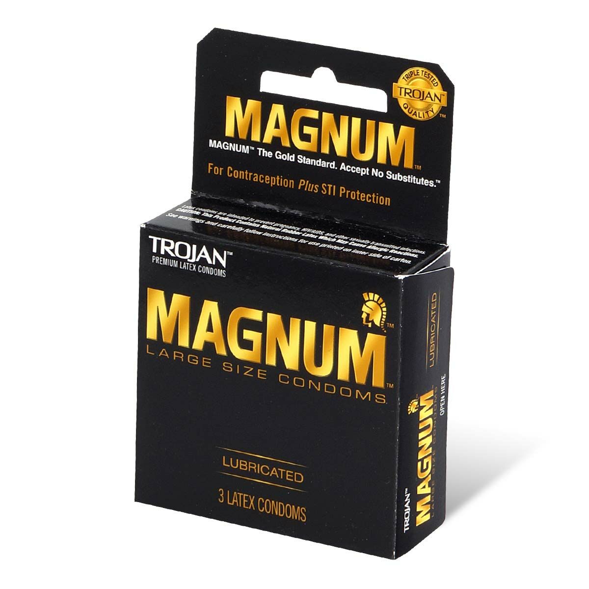 Trojan Magnum 62/55mm 3's Pack Latex Condom