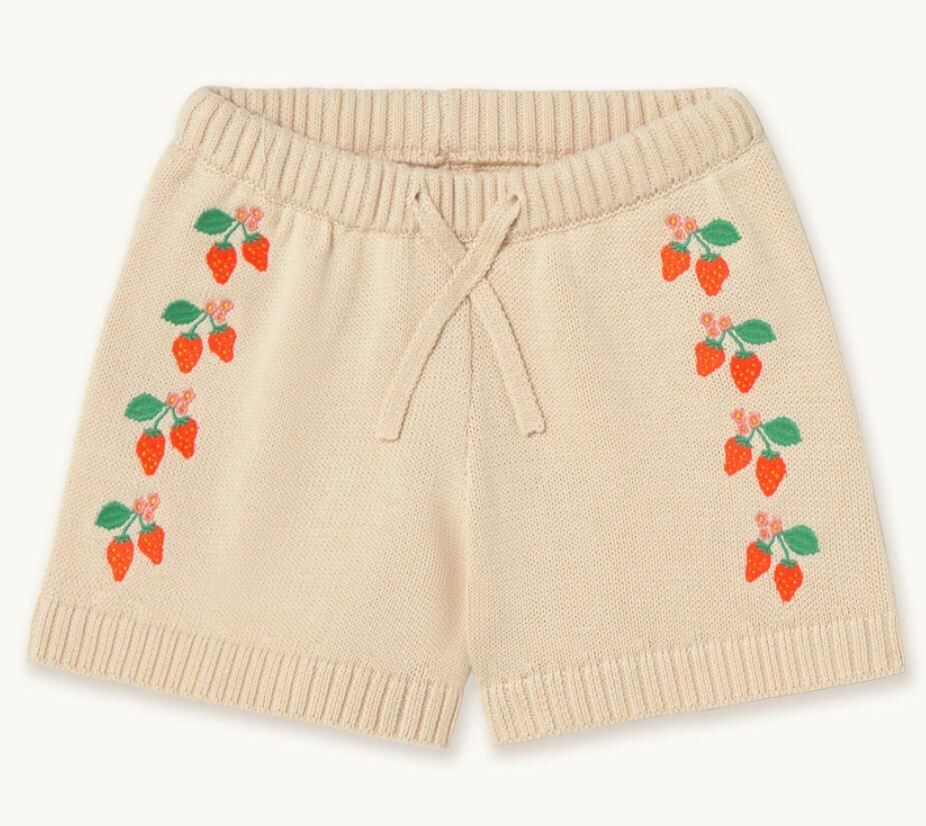TINYCOTTONS 草莓針織短褲 STRAWBERRIES SHORTS
