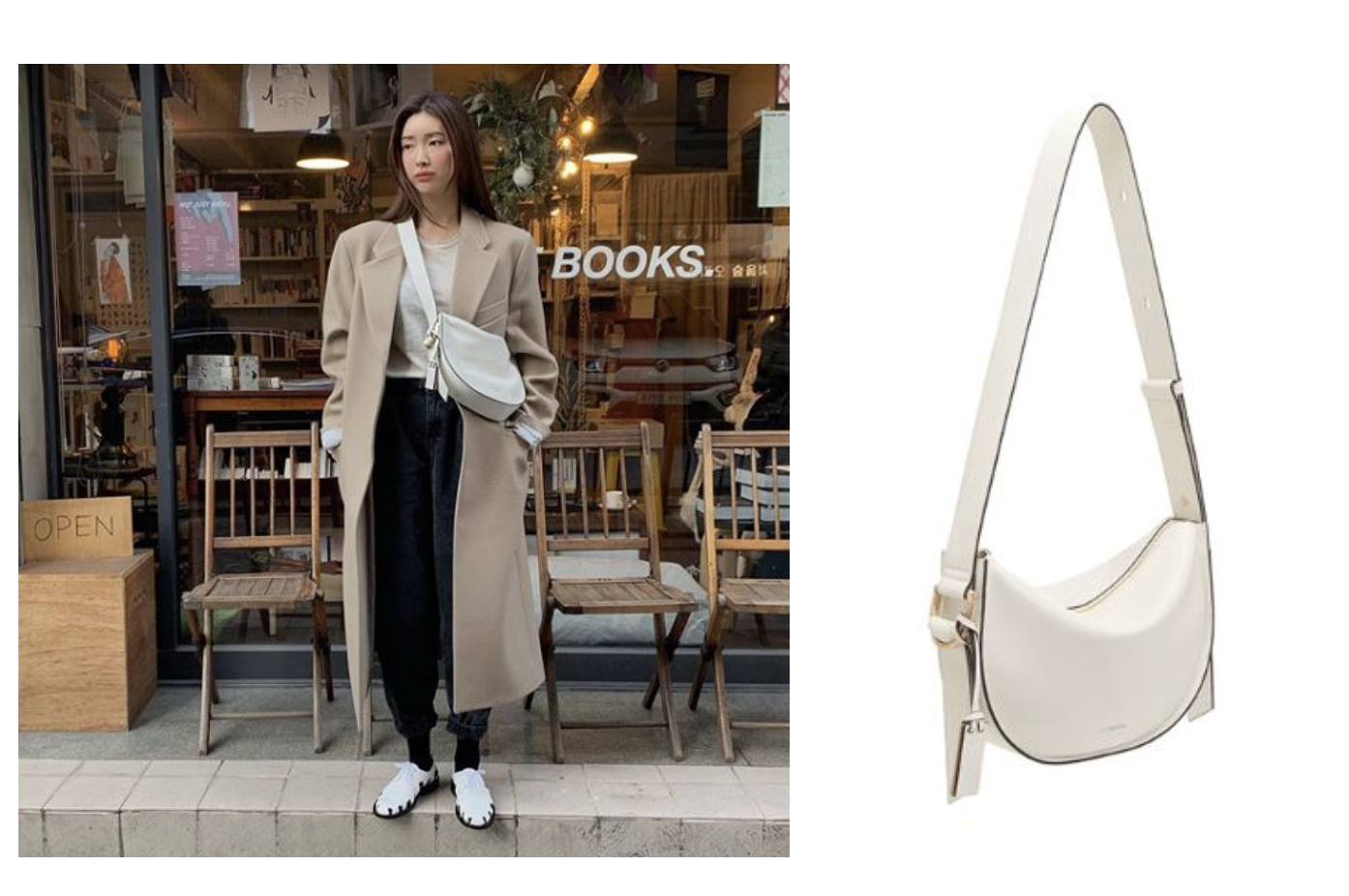 韓星人集款JoyGryson Sierra Shoulder Bags 半月形款