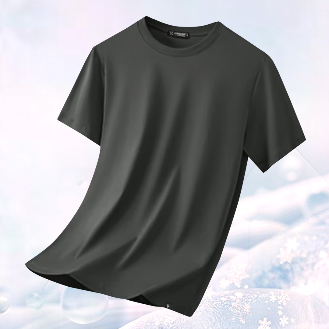 加大款-透沁涼感素Ｔ-鐵灰