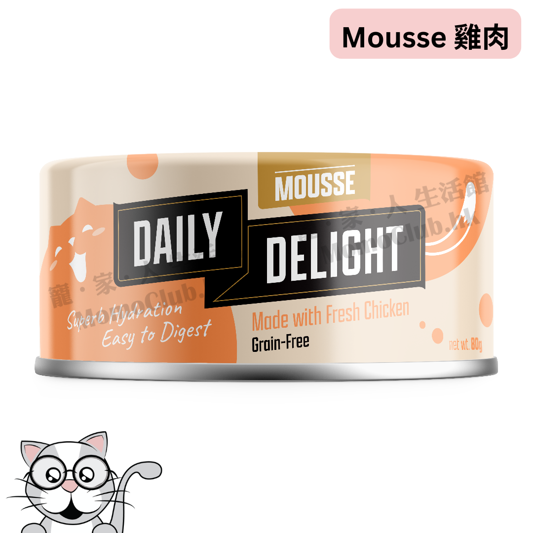 Daily Delight - Mousee 營養慕絲主食罐 (雞肉) 80g [貓用]