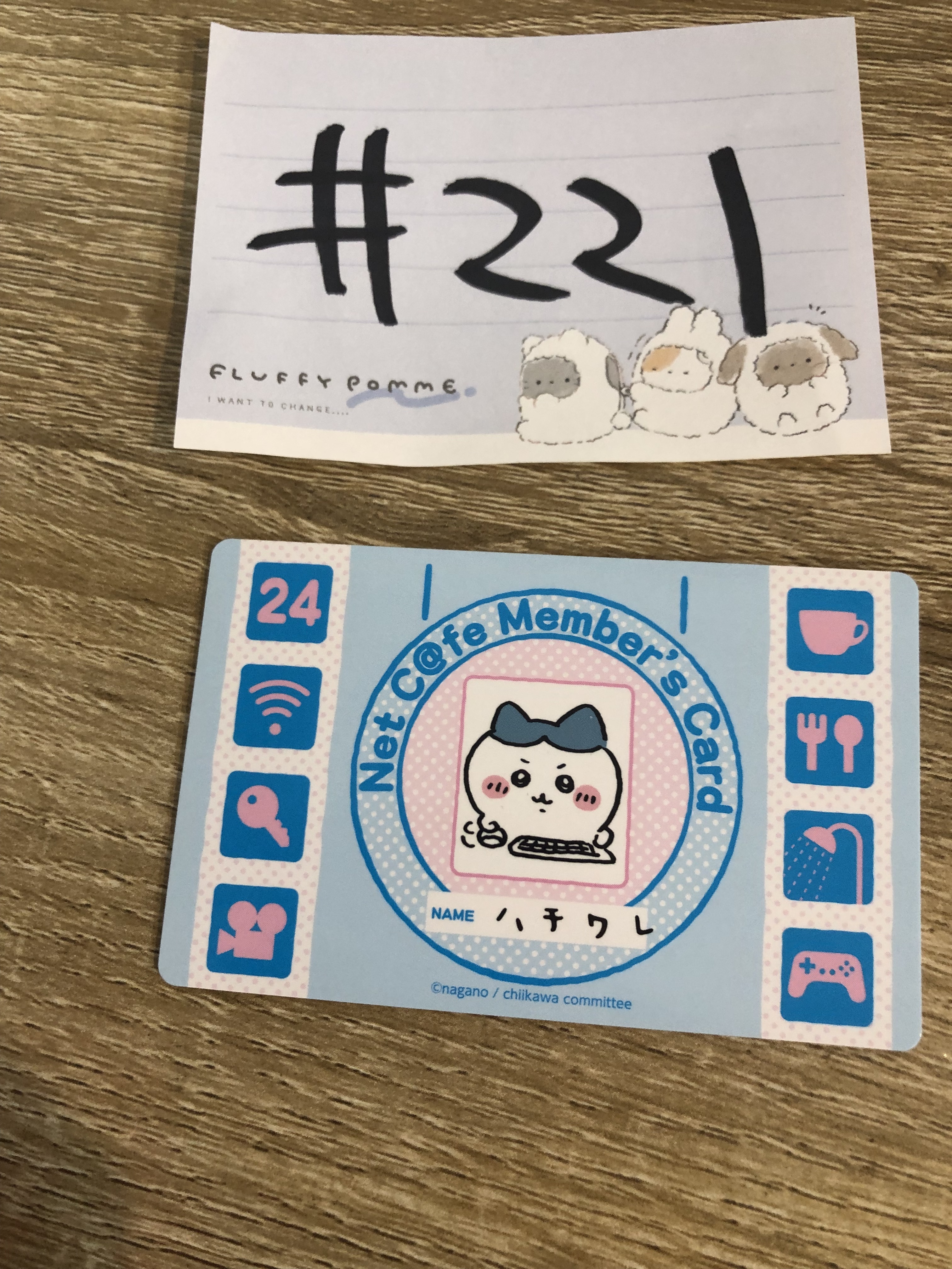 CHIIKAWA 八字貓 會員 小卡#221