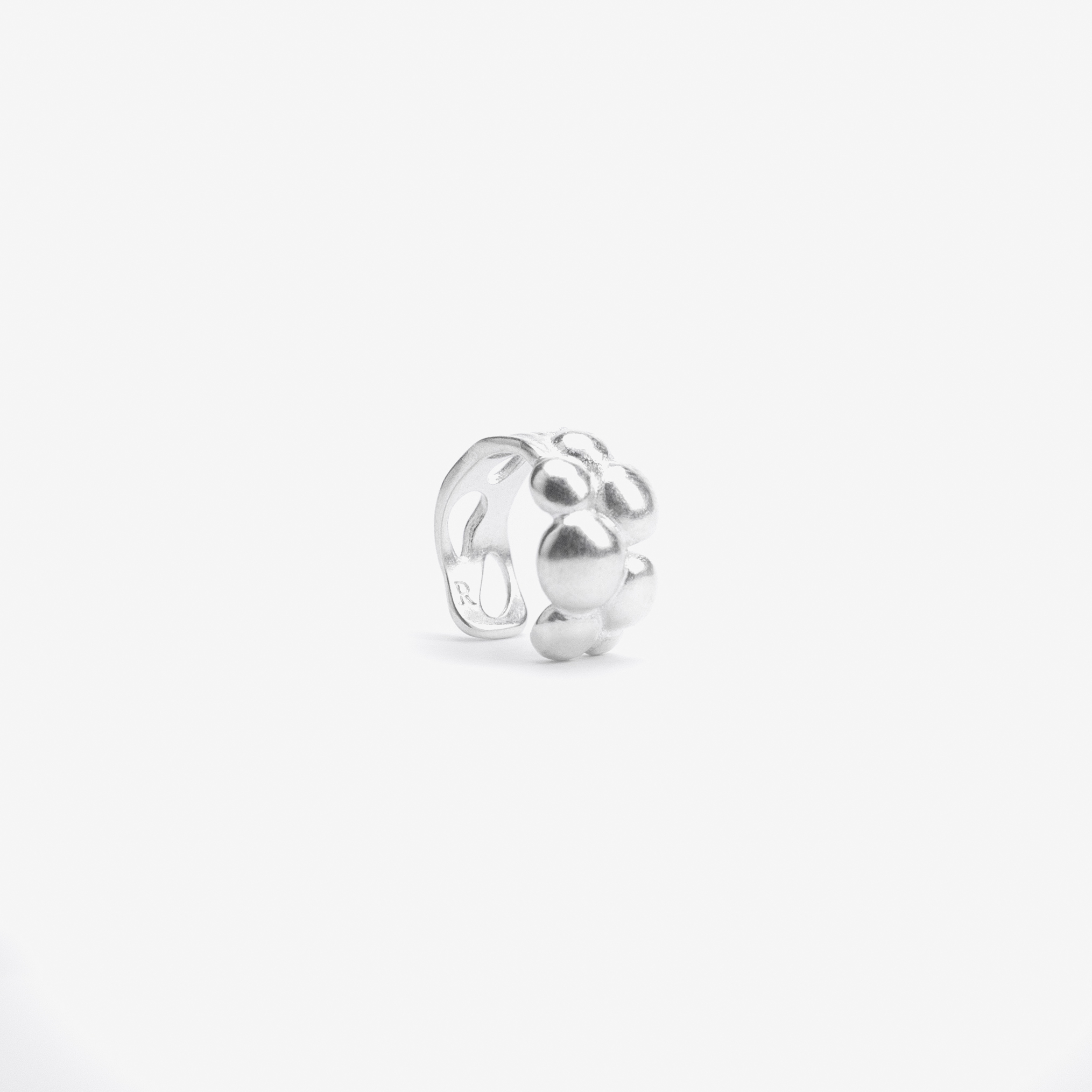 RECOVERY 水母浮游耳扣 單支 925銀