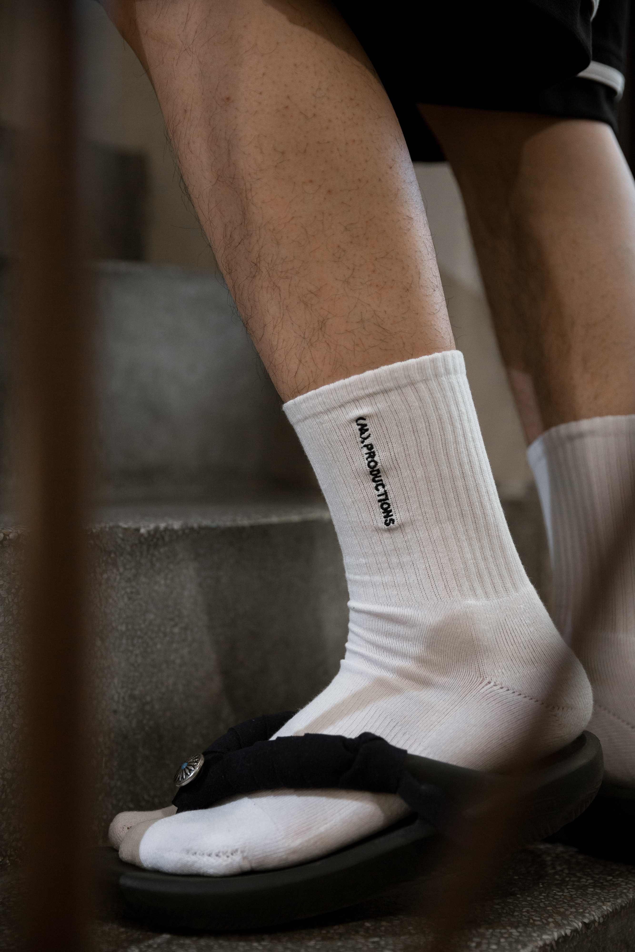 MANIA 分趾襪 中筒襪  忍者襪 萊卡 電繡  白 24 S/S Embroidered Tabi Socks