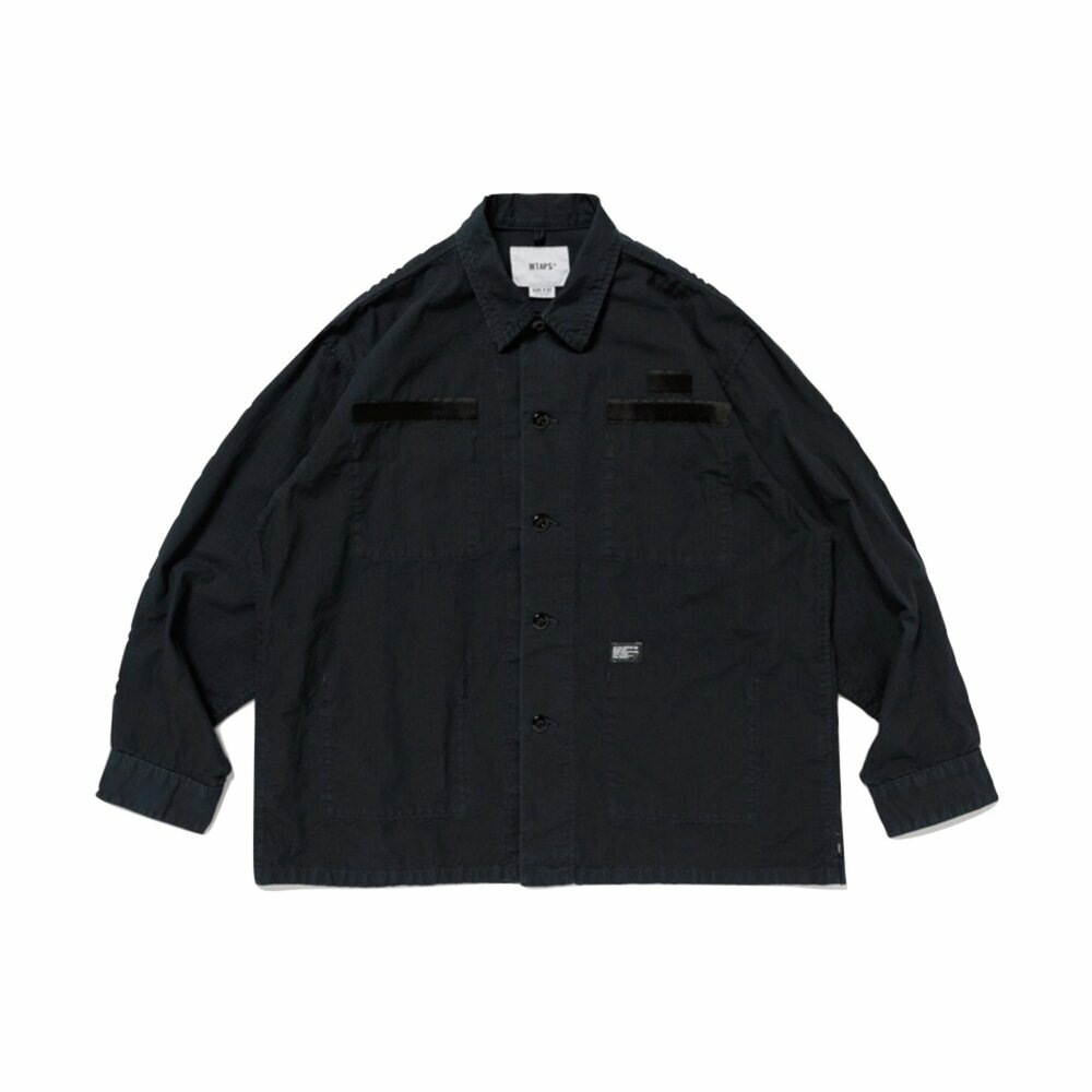 Wtaps Cotton Ripstop 襯衫 黑 251WVDT-SHM02