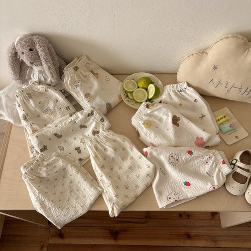 25S/S 卡通人物絲滑彈性系列-清涼9分褲