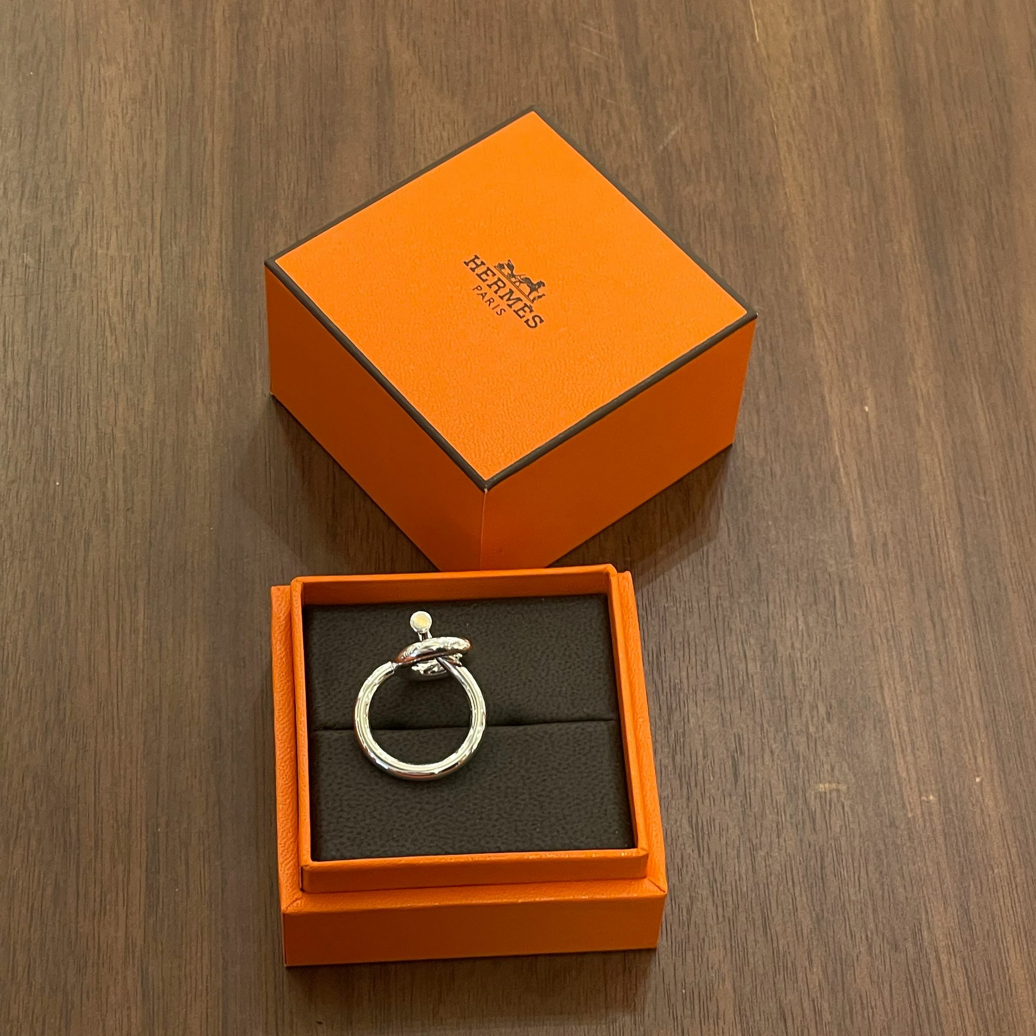 全新HERMES戒指 55碼 925純銀 H103658B Echappee Hermes ring medium model #BRAND NEW #香榭站正品