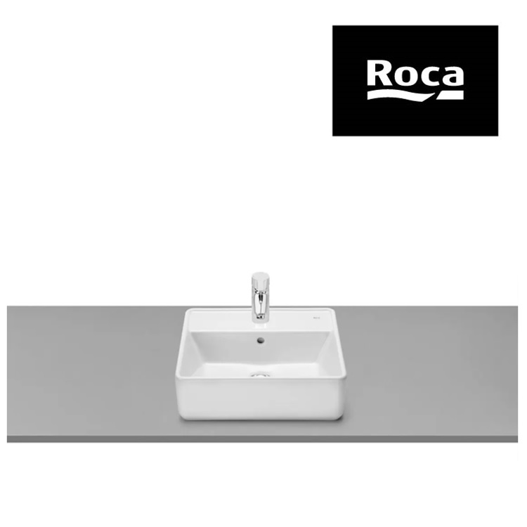 Roca "The Gap Square" 3270MM000 Over countertop basin with overflow & 1 tap hole