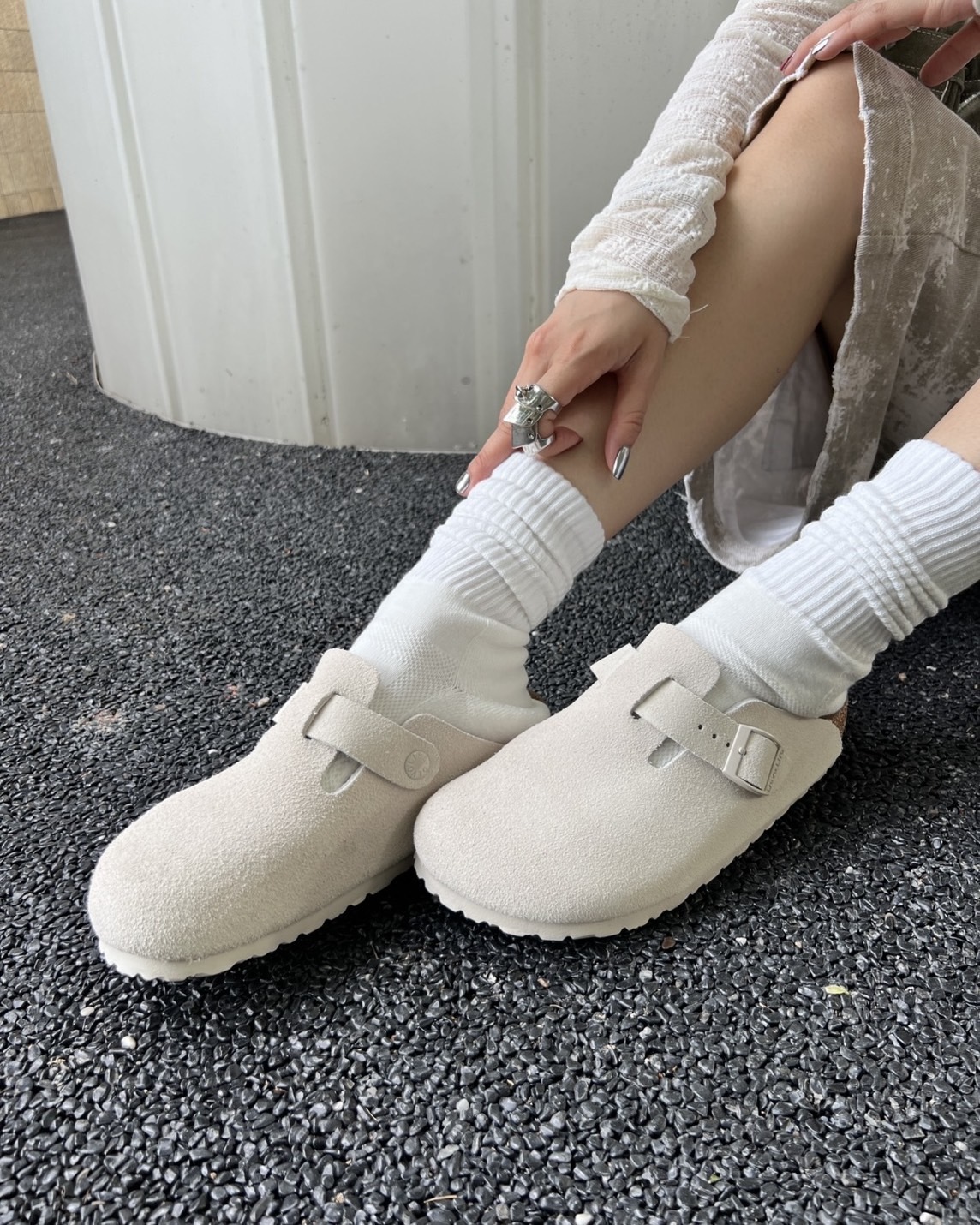 <平替款!!!>Devo Life 牛皮絨 麂皮 軟木平底 復古 包頭 反絨皮 六色