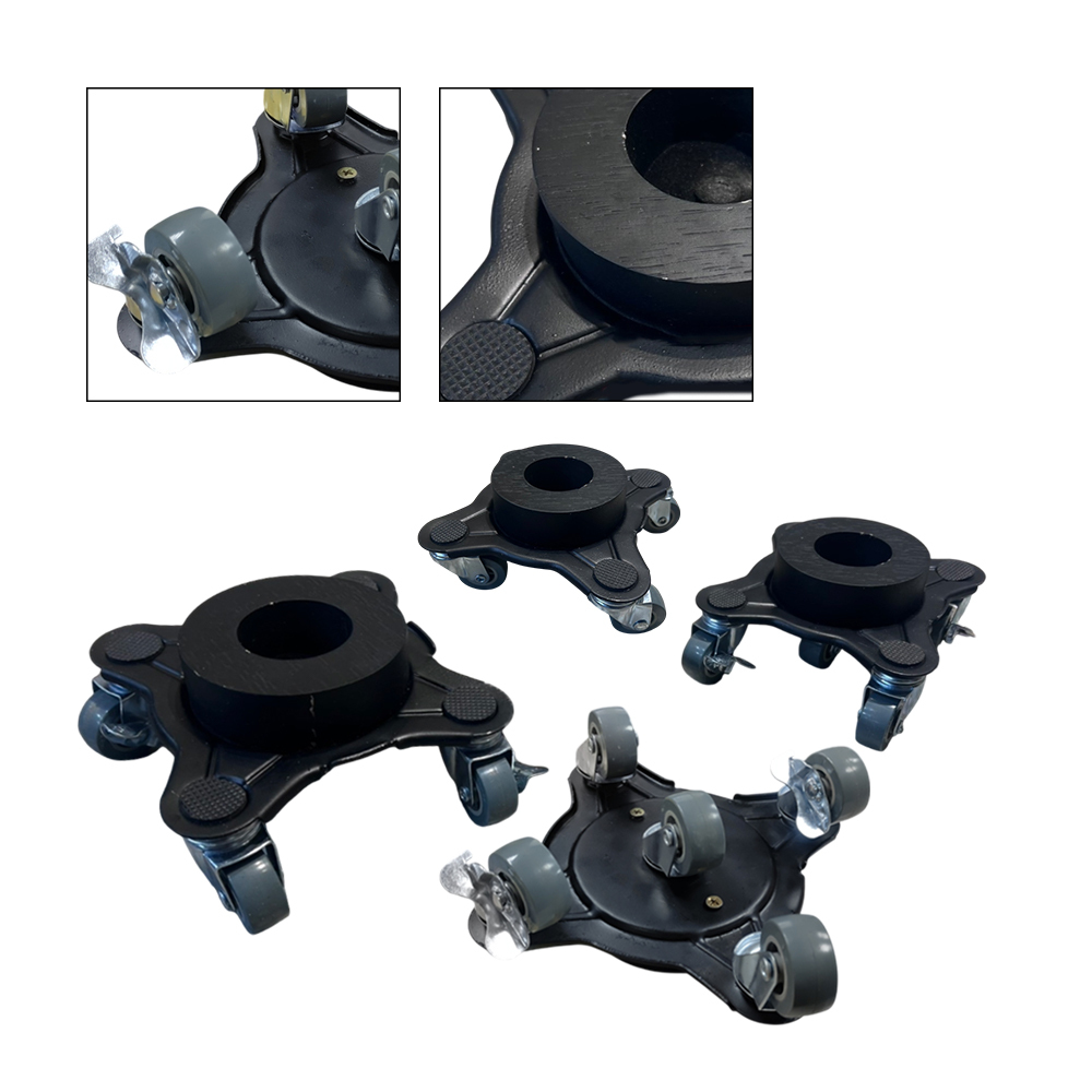 HANLIN- UPF4 直立鋼琴專用輔助輪 （一組4個）橡膠輪 五輪設計 帶煞車 不傷地板 靜音移動 通用 適合 1 2 3 號琴